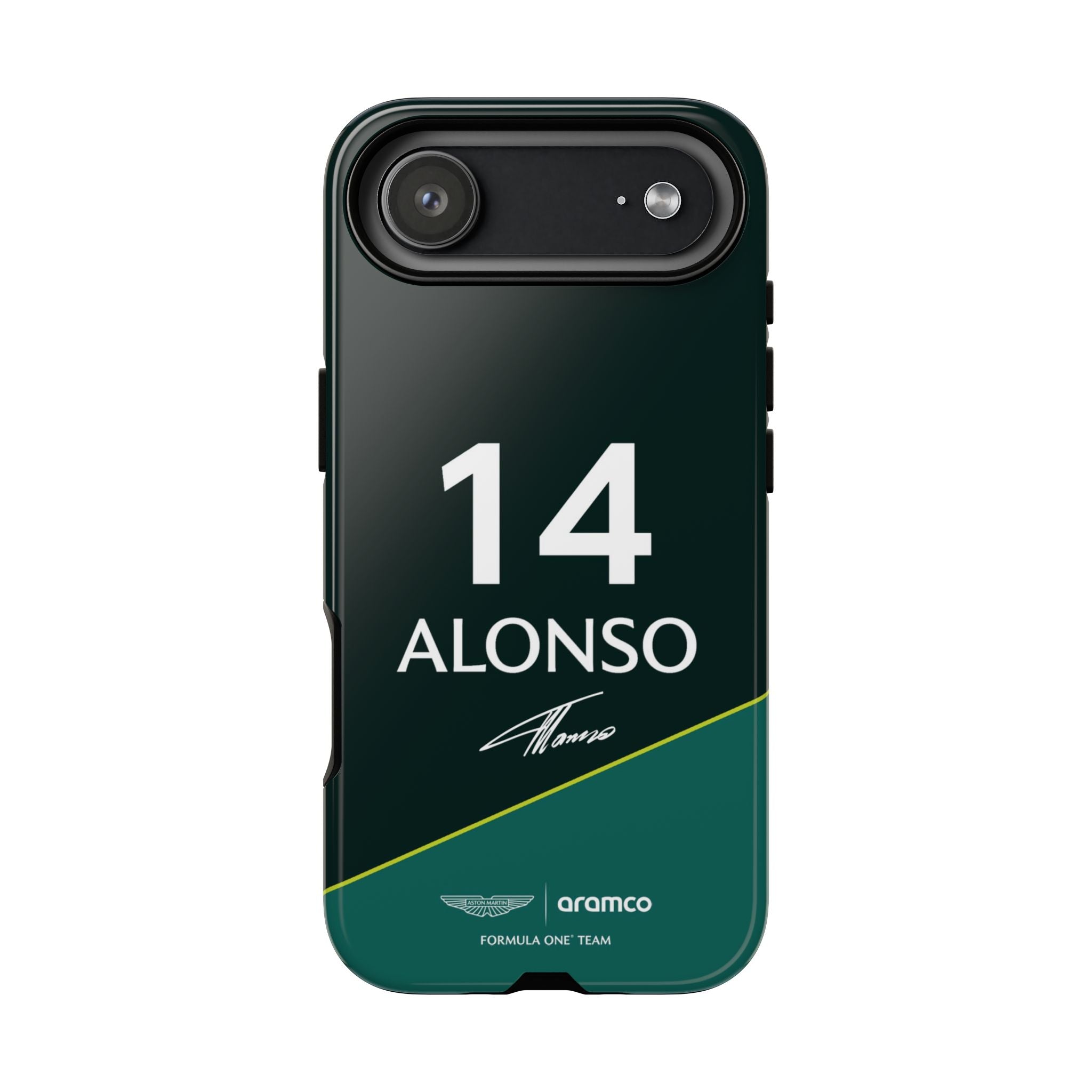 Fernando Alonso 14 Aston Martin F1 Phone Case, Aston Martin 2025 Formula One, Tough Phone Case, iPhone Case, Google Pixel Case, Samsung Case