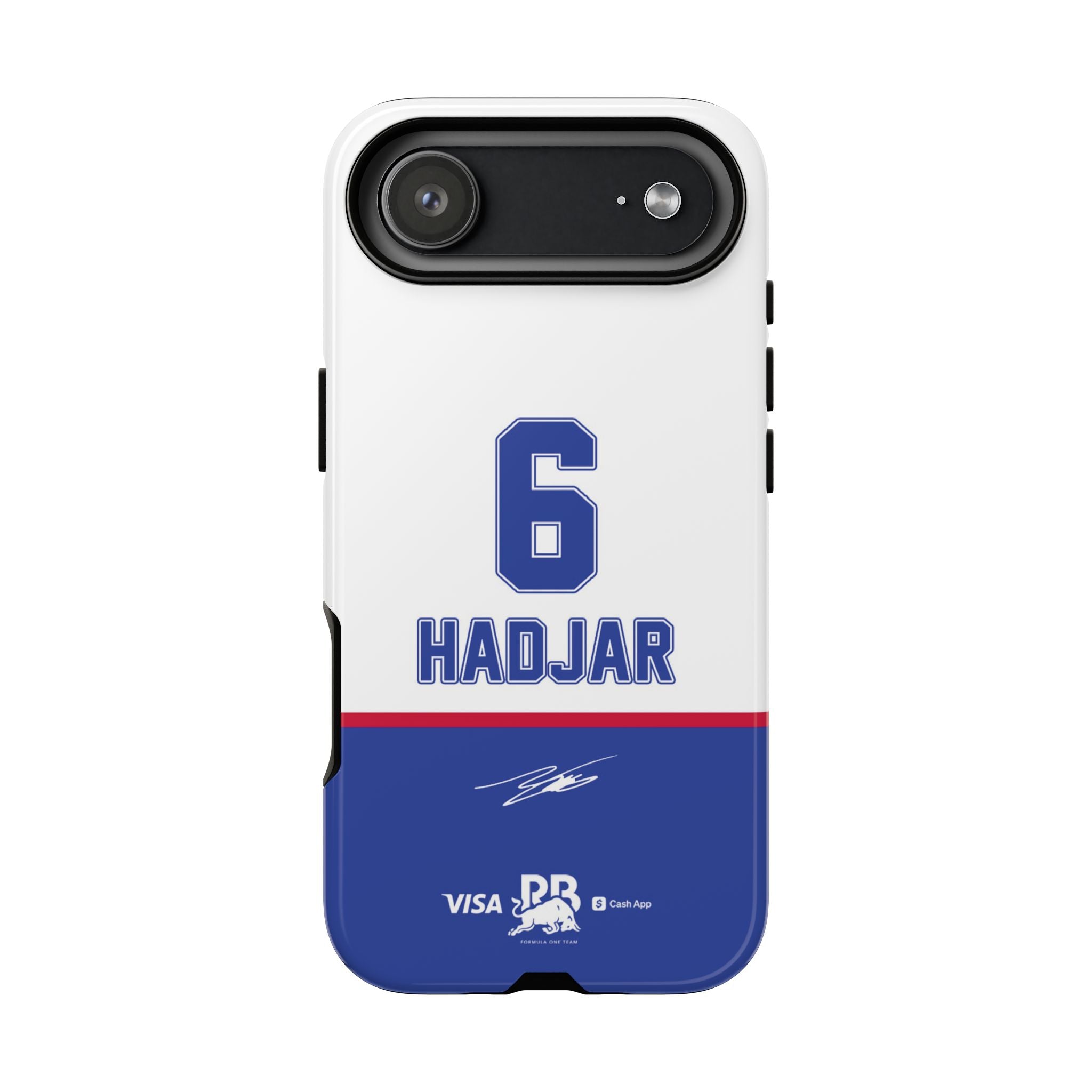 Isack Hadjar 6 Racing Bulls F1 Phone Case, VCARB 2025 Formula One, Tough Phone Case, iPhone Case, Google Pixel Case, Samsung Case