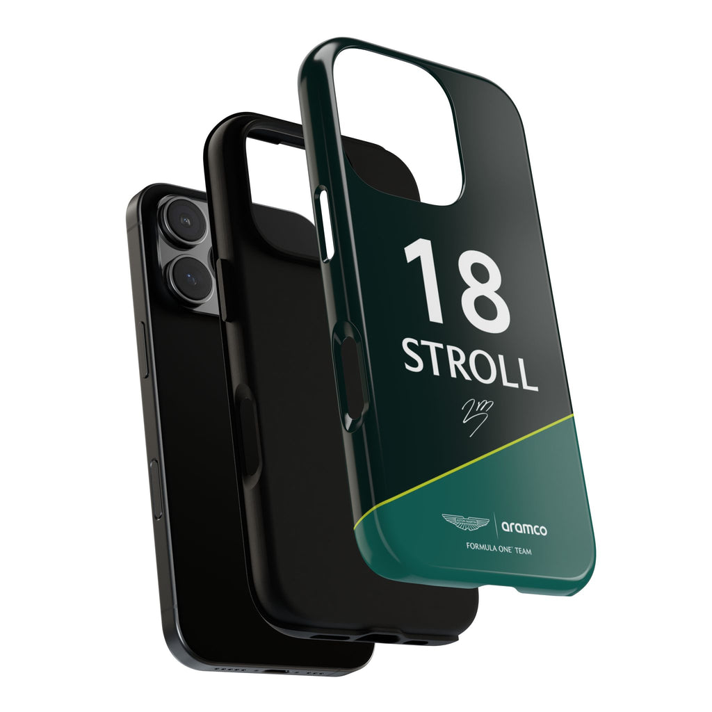 Lance Stroll 18 Aston Martin F1 Phone Case, Aston Martin 2025 Formula One, Tough Phone Case, iPhone Case, Google Pixel Case, Samsung Case