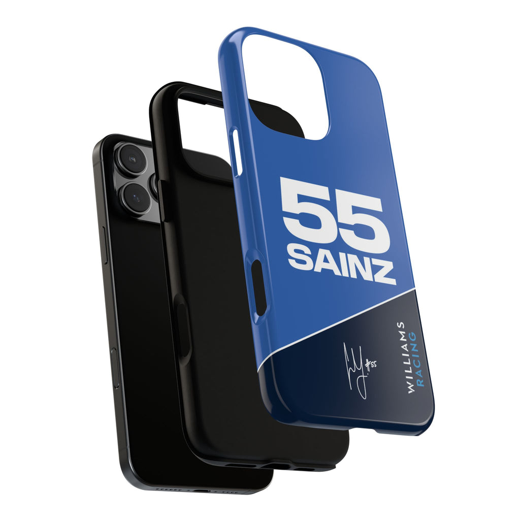 Carlos Sainz 55 Williams F1 Phone Case, Williams Racing, 2025 Formula One, Tough Phone Case, iPhone Case, Google Pixel Case, Samsung Case