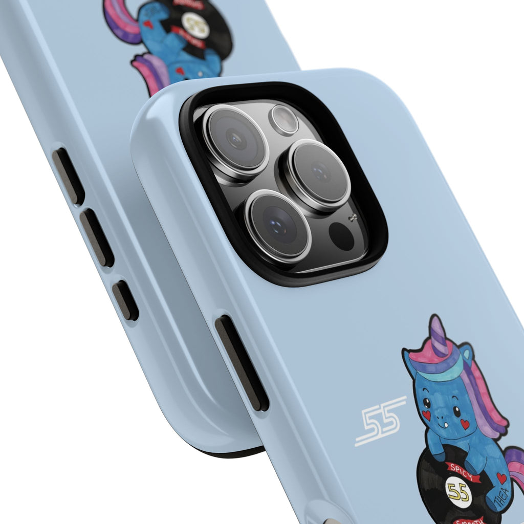 Williams F1 2025 Sparkles the Unicorn Blue Tough Phone Case, Carlos Sainz 55, Powered By Sparkles, Formula 1 iPhone Pixel Samsung Tough Case