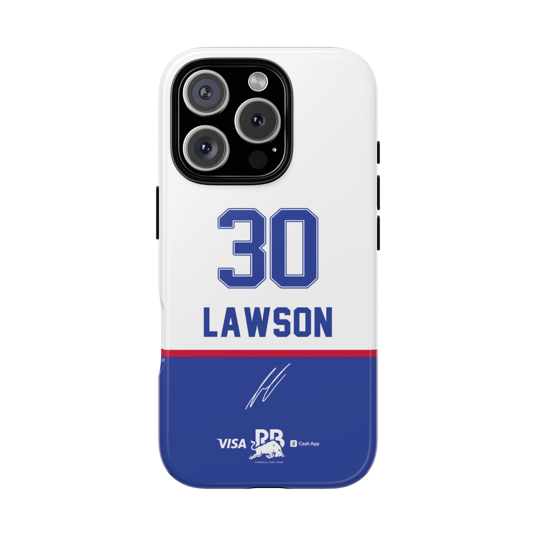 Liam Lawson 30 Visa Cash App RB F1 Phone Case, Racing Bulls 2025 Formula One, Tough Phone Case, iPhone Case, Google Pixel Case, Samsung Case