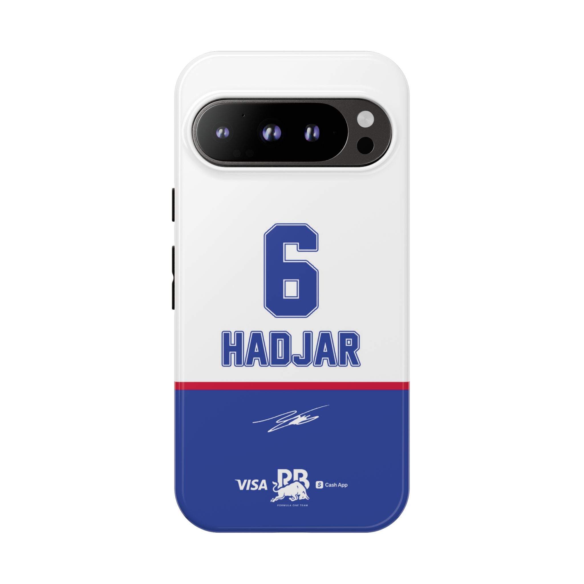 Isack Hadjar 6 Racing Bulls F1 Phone Case, VCARB 2025 Formula One, Tough Phone Case, iPhone Case, Google Pixel Case, Samsung Case