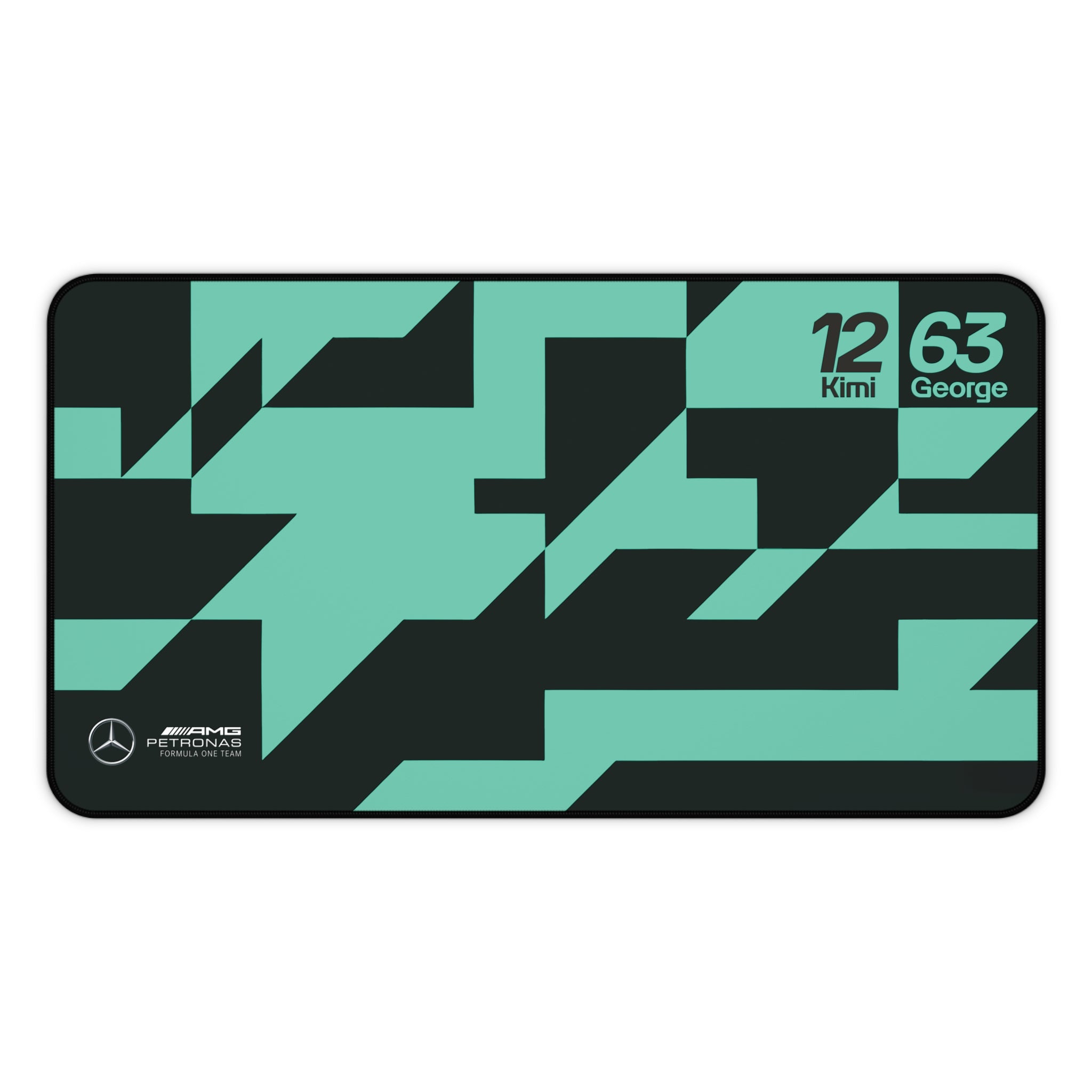 Mercedes AMG F1 Team Desk Mat, Mercedes Formula 1 Team, Kimi Antonelli 12, George Russell 63, Racing Gift, Gaming Mouse Pad, F1 Office Decor