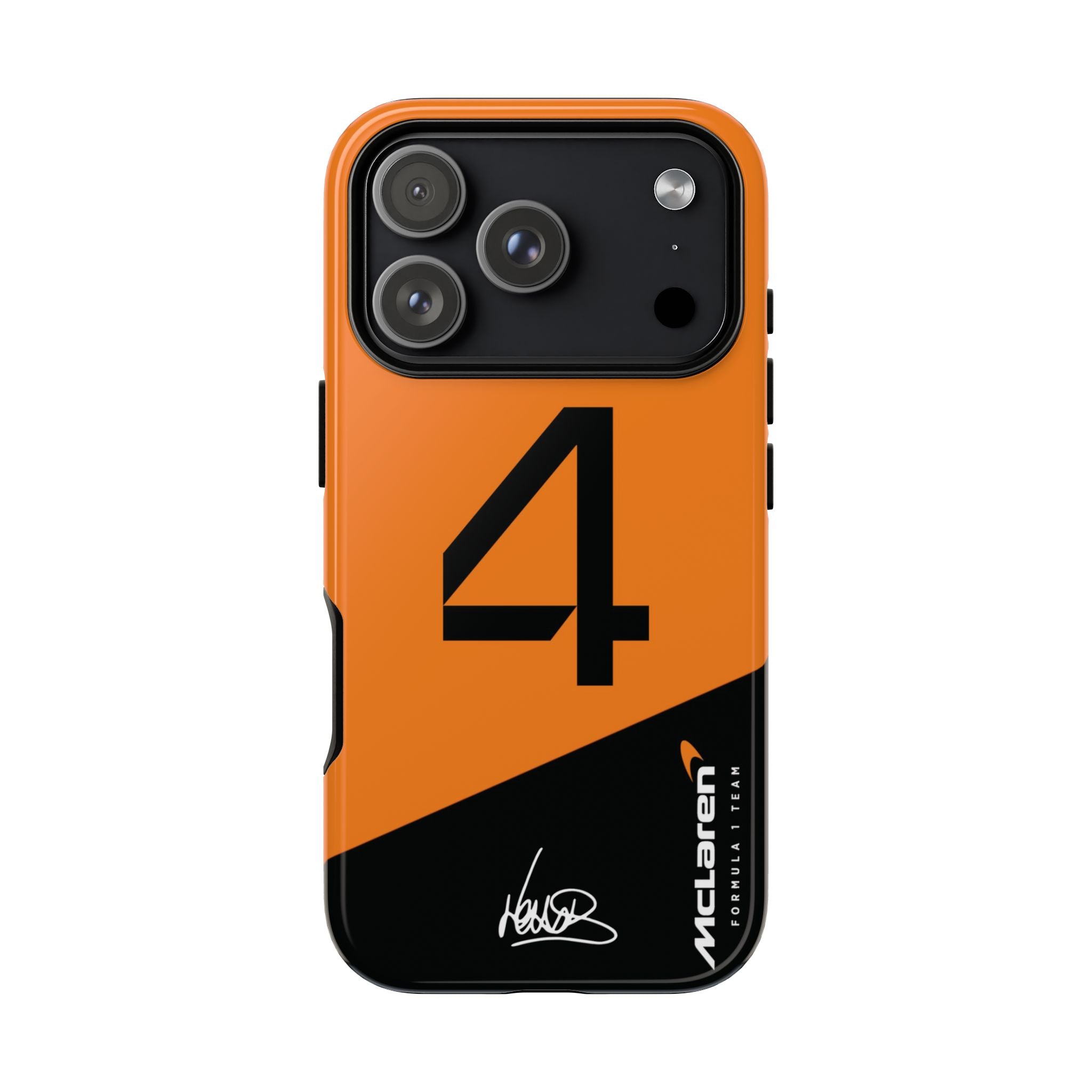 Lando Norris 4 McLaren F1 Phone Case, McLaren Formula 1 Team, 2025 McLaren Tough Phone Case, iPhone Case, Google Pixel Case, Samsung Case