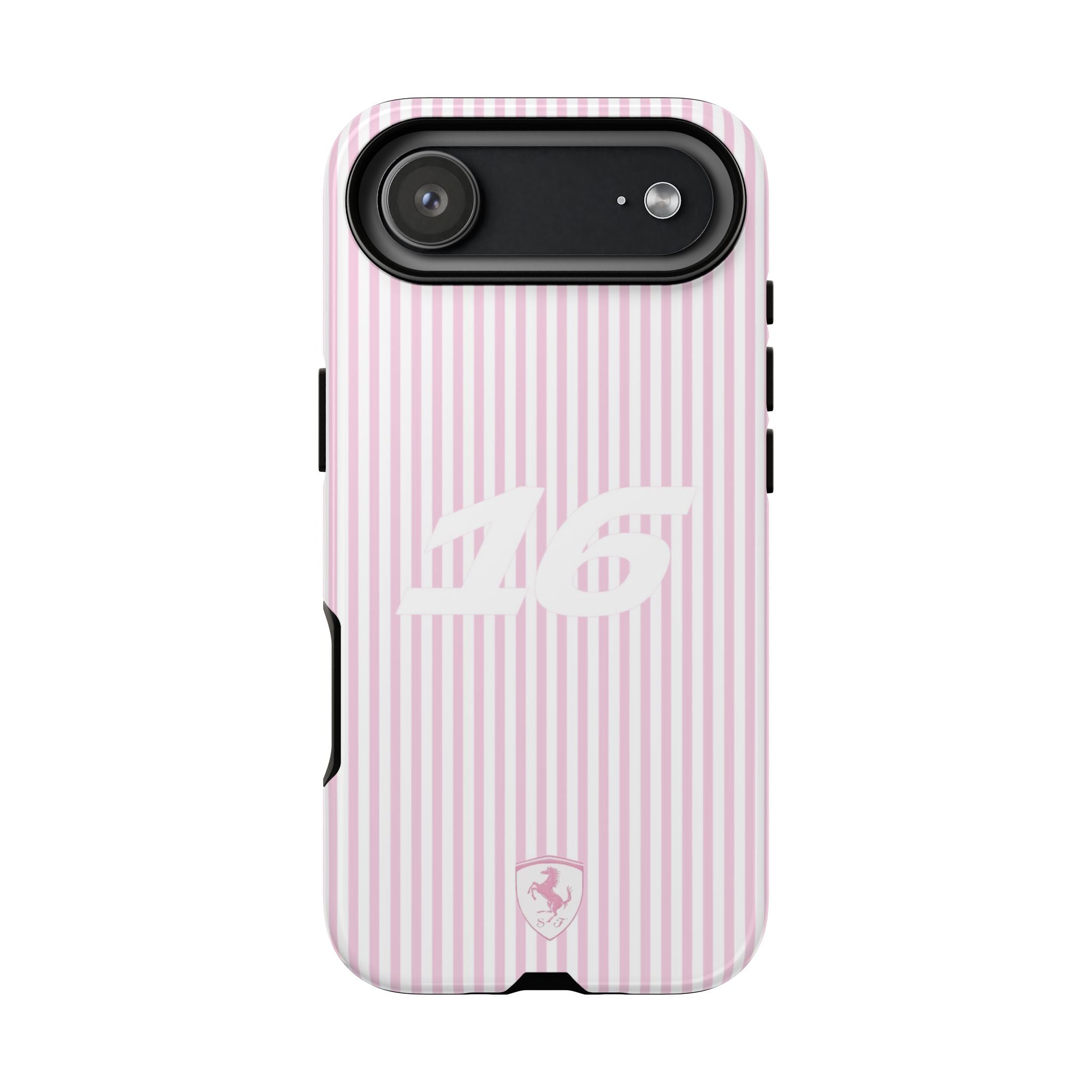 Charles Leclerc 16 Monaco Special Pink 2025 Ferrari F1 Tough Phone Case, Scuderia Ferrari Formula 1 Team, iPhone, Google Pixel, Samsung