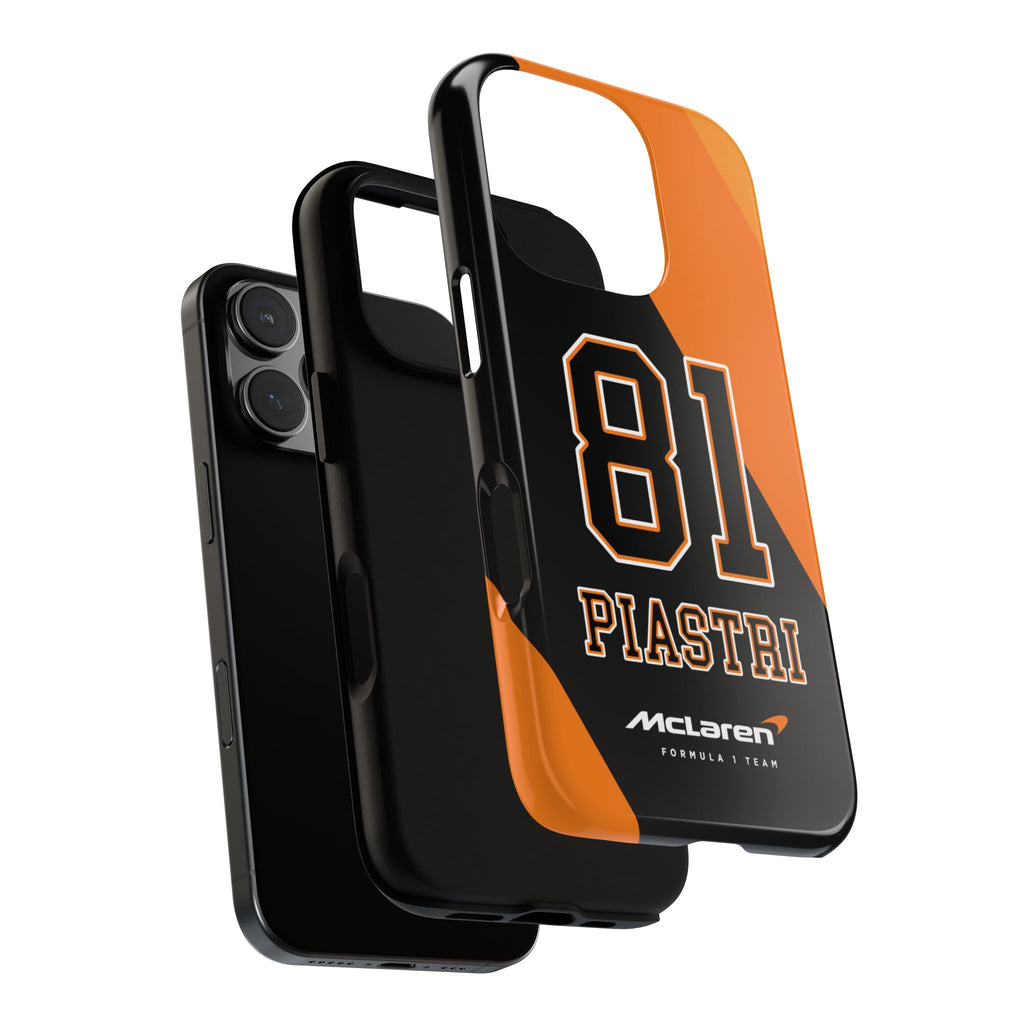 McLaren F1 Oscar Piastri 81 Tough Phone Case, McLaren Formula 1 Team, 2025 McLaren Phone Case, iPhone Case, Google Pixel Case, Samsung Case