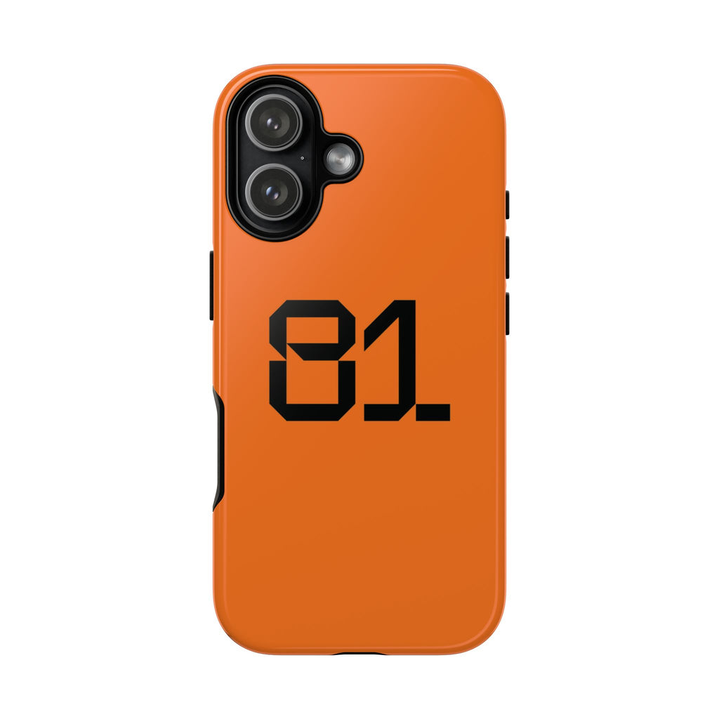 Oscar Piastri 81 F1 Tough Phone Case, OP81, McLaren Formula 1 Team, McLaren Phone Case, iPhone Case, Google Pixel Case, Samsung Case