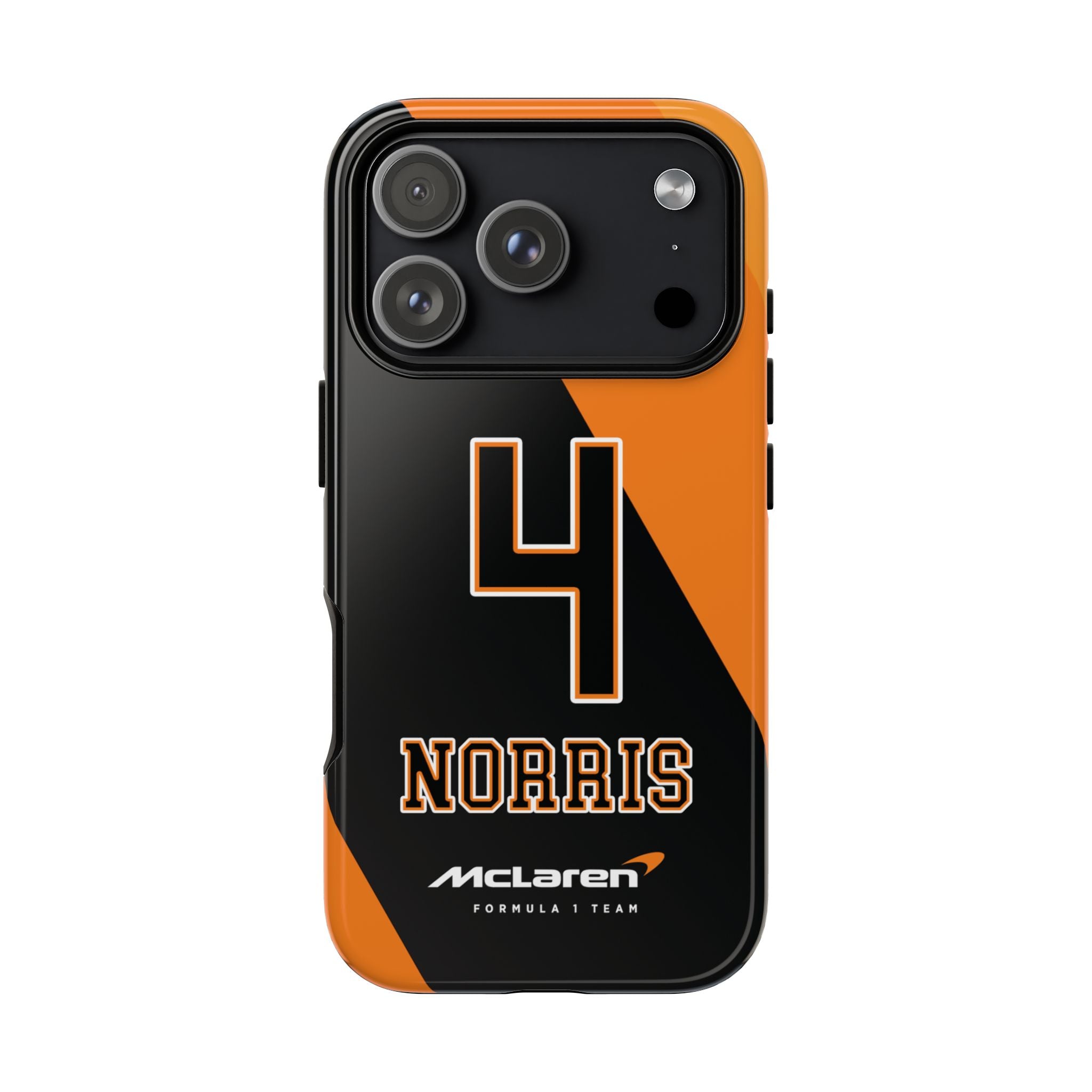 Lando Norris McLaren F1 4 Tough Phone Case, McLaren Formula 1 Team, 2025 McLaren Phone Case, iPhone Case, Google Pixel Case, Samsung Case