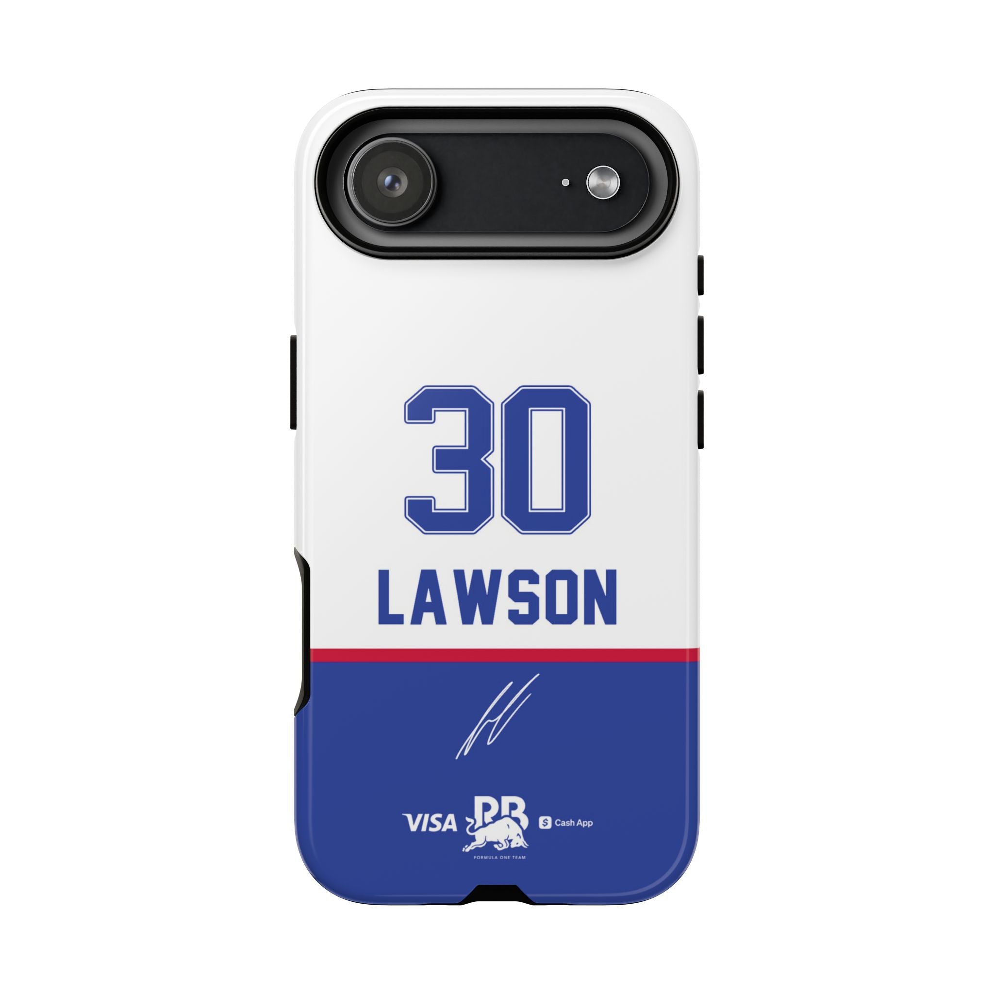 Liam Lawson 30 Visa Cash App RB F1 Phone Case, Racing Bulls 2025 Formula One, Tough Phone Case, iPhone Case, Google Pixel Case, Samsung Case