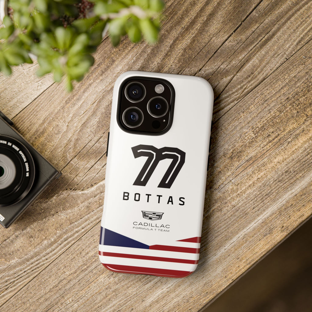 Valtteri Bottas 77 Cadillac F1 Team Phone Case, Cadillac Formula 1 Team, Formula One Tough Phone Case, iPhone, Google Pixel, Samsung