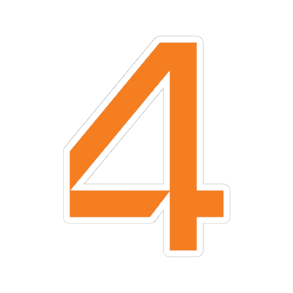 Lando Norris 4 Sticker, McLaren F1 Team Kiss Cut Sticker, LN4 Stickers, Formula 1, Laptop Decal, Sports Car Stickers,  Fan Gift Idea