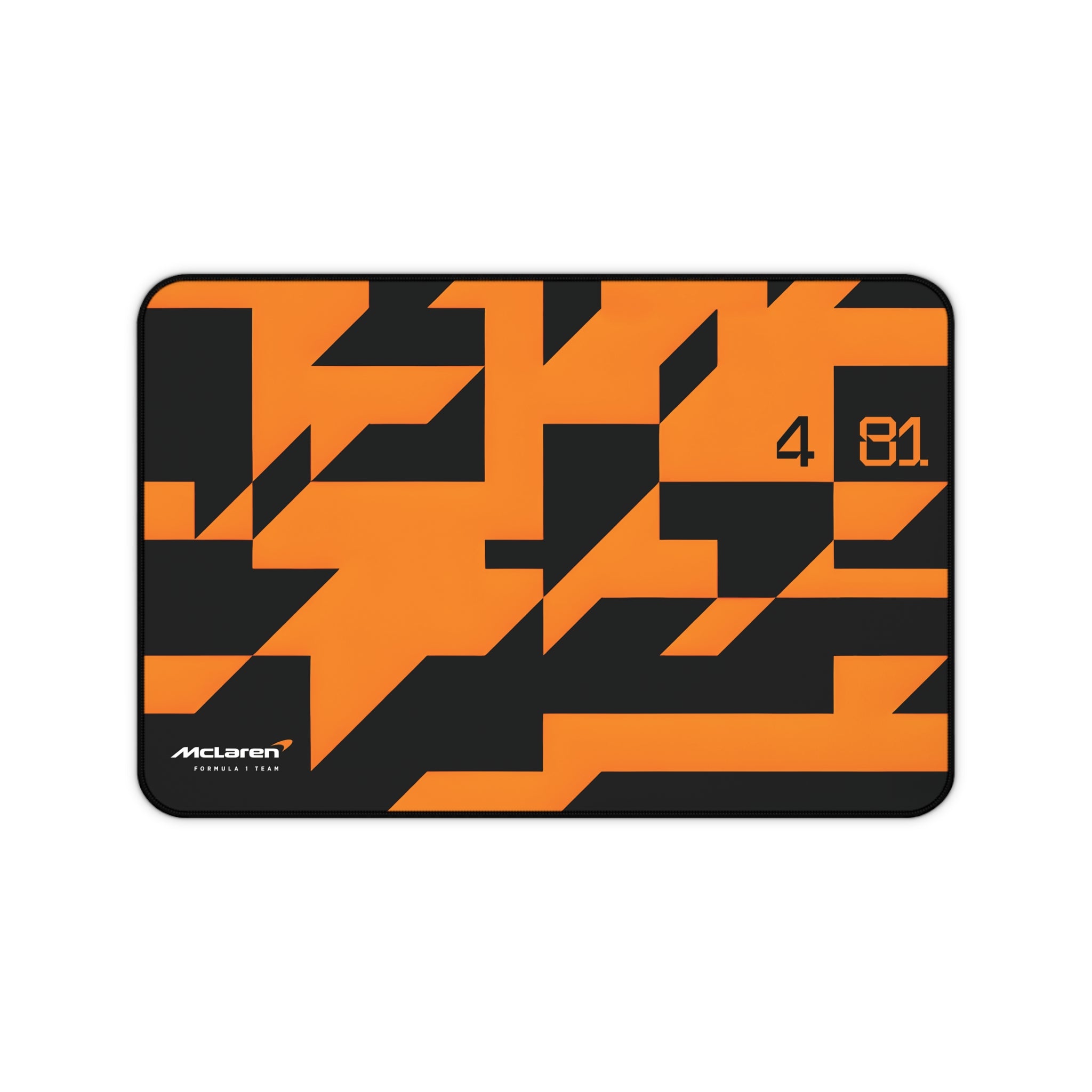 McLaren Formula 1 Team Desk Mat, Papaya Orange Black Camo, Oscar Piastri 81, Lando Norris 4, Racing Gift, Gaming Mouse Pad, F1 Office Decor