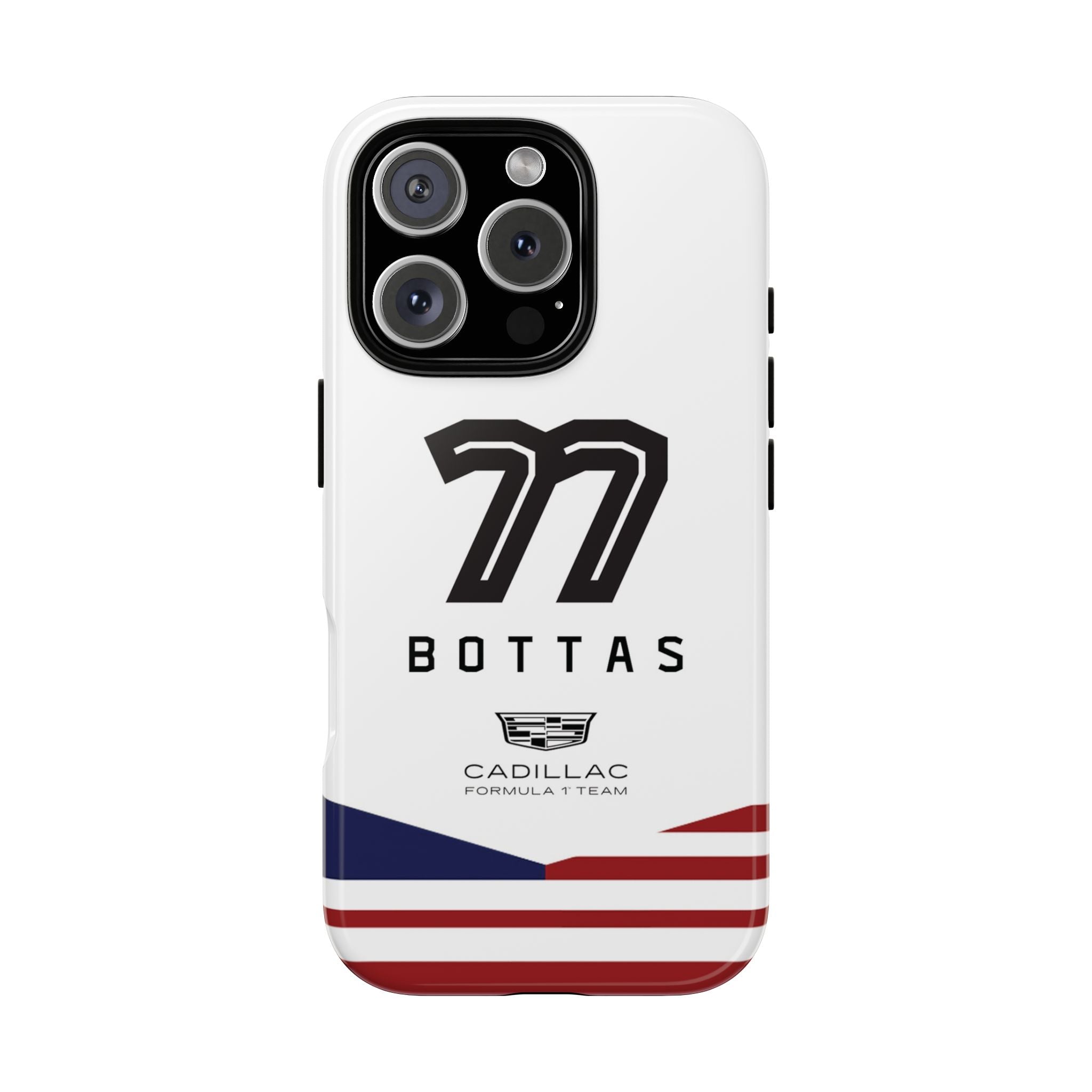 Valtteri Bottas 77 Cadillac F1 Team Phone Case, Cadillac Formula 1 Team, Formula One Tough Phone Case, iPhone, Google Pixel, Samsung