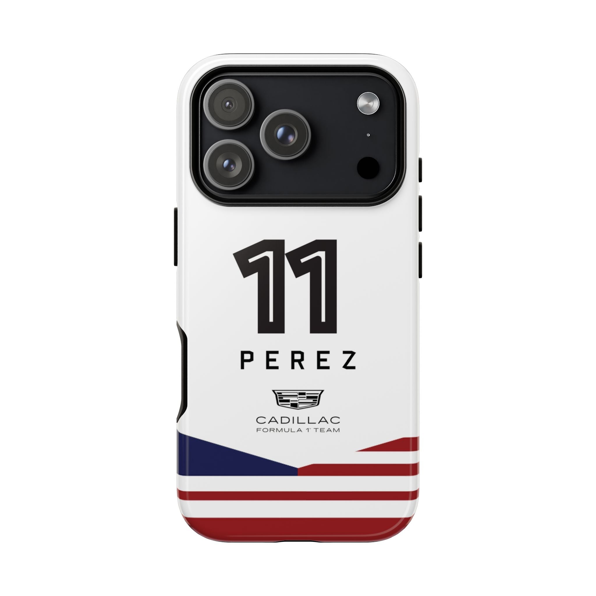 Sergio Perez 11 Cadillac F1 Team Phone Case, Checo Cadillac Formula 1 Team, Formula One Tough Phone Case, iPhone, Google Pixel, Samsung