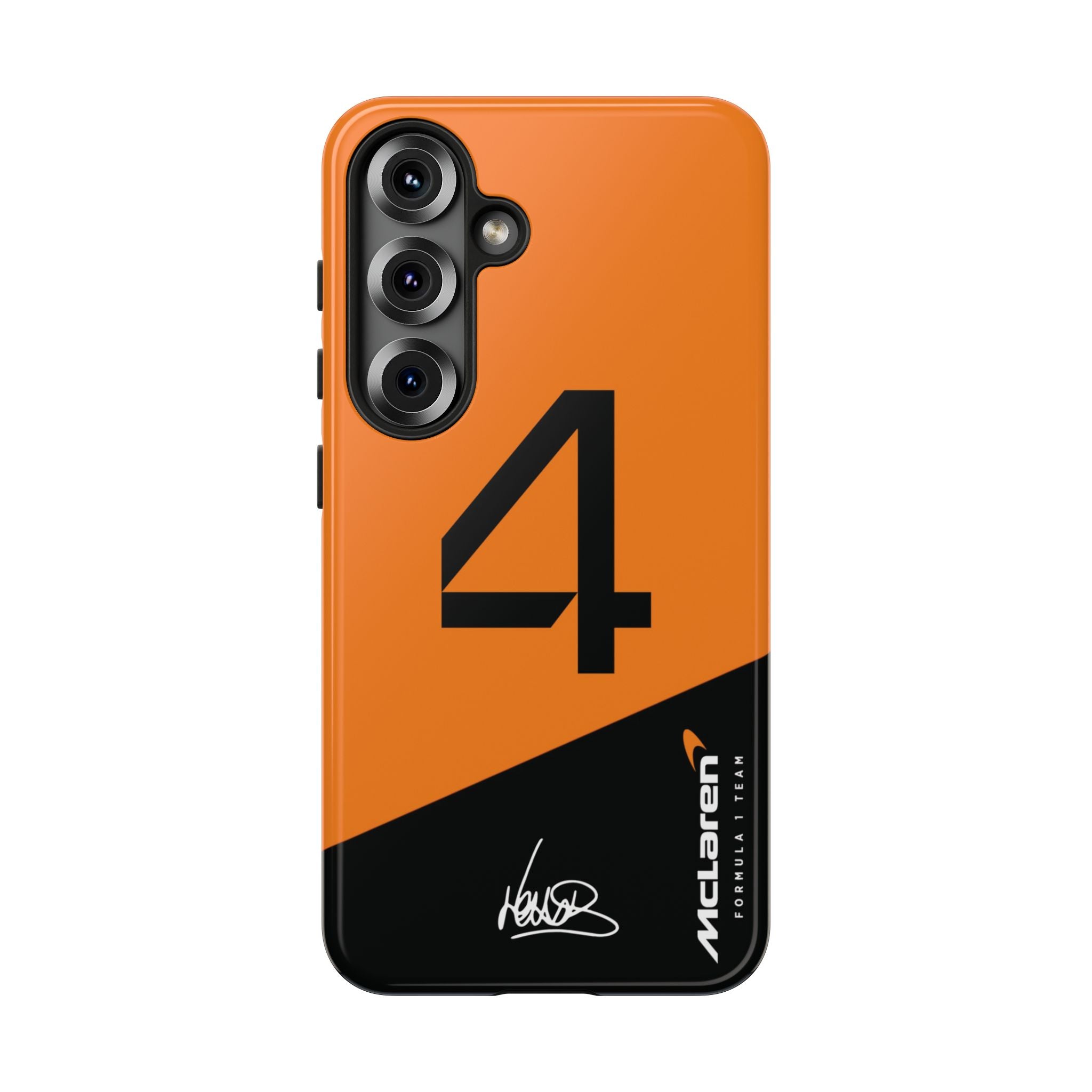 Lando Norris 4 McLaren F1 Phone Case, McLaren Formula 1 Team, 2025 McLaren Tough Phone Case, iPhone Case, Google Pixel Case, Samsung Case