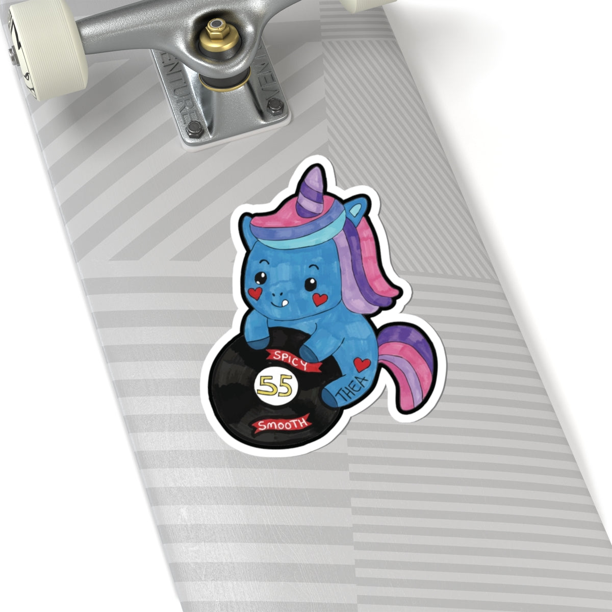 Sparkles the Unicorn Sticker, Williams F1 Team Kiss Cut, Carlos Sainz 55, Smooth Operator, Formula 1, Laptop Decal, Fan Gift Idea