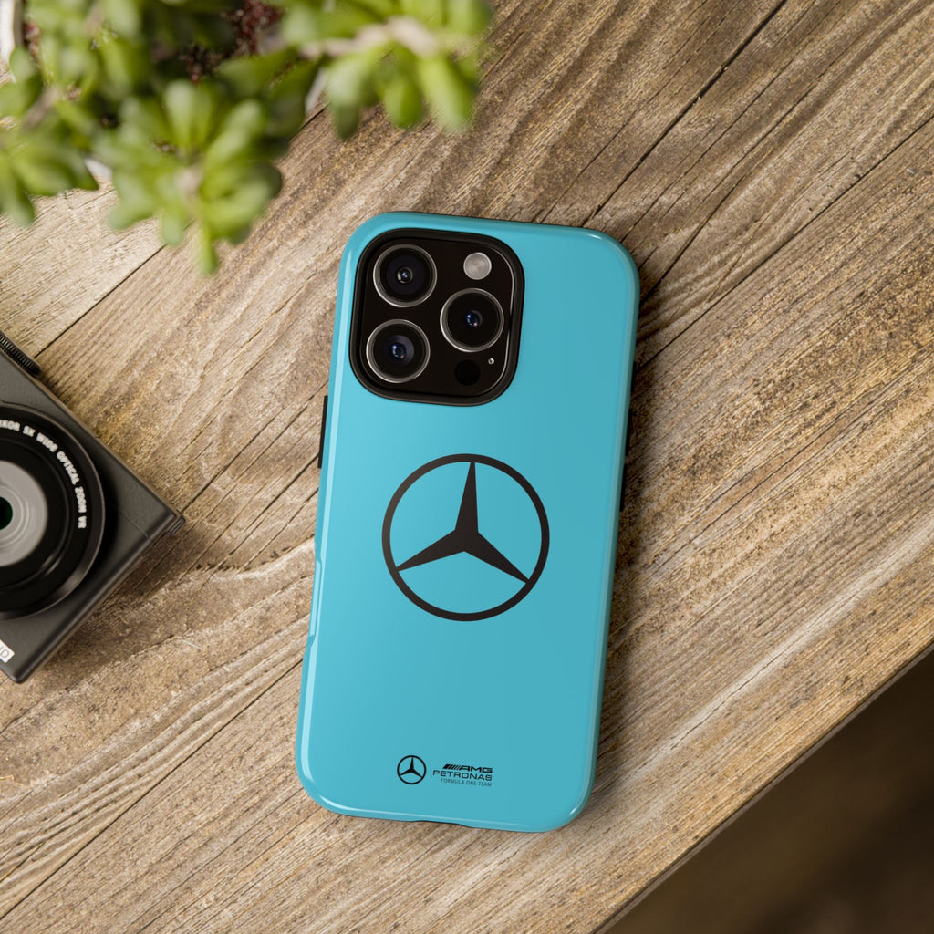 Mercedes F1 Team Blue Tough Phone Case, George Russell, Kimi Antonelli, Mercedes AMG, Mercedes 2025 F1 Team, iPhone, Pixel, Samsung Case