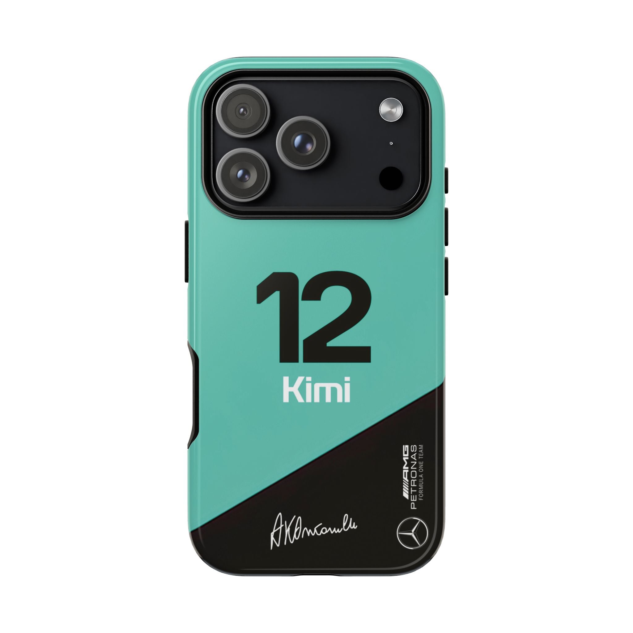 Kimi Antonelli 12 Mercedes F1 Tough Phone Case, Mercedes AMG Formula 1 Team Phone Case, iPhone Case, Google Pixel Case, Samsung Case