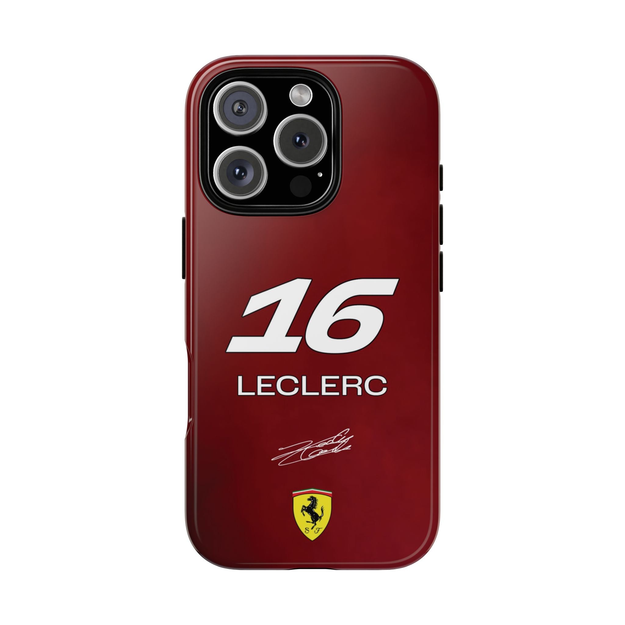 Charles Leclerc 16 Ferrari F1 Tough Phone Case, Scuderia Ferrari Formula 1 Team Phone Case, iPhone Case, Google Pixel Case, Samsung Case