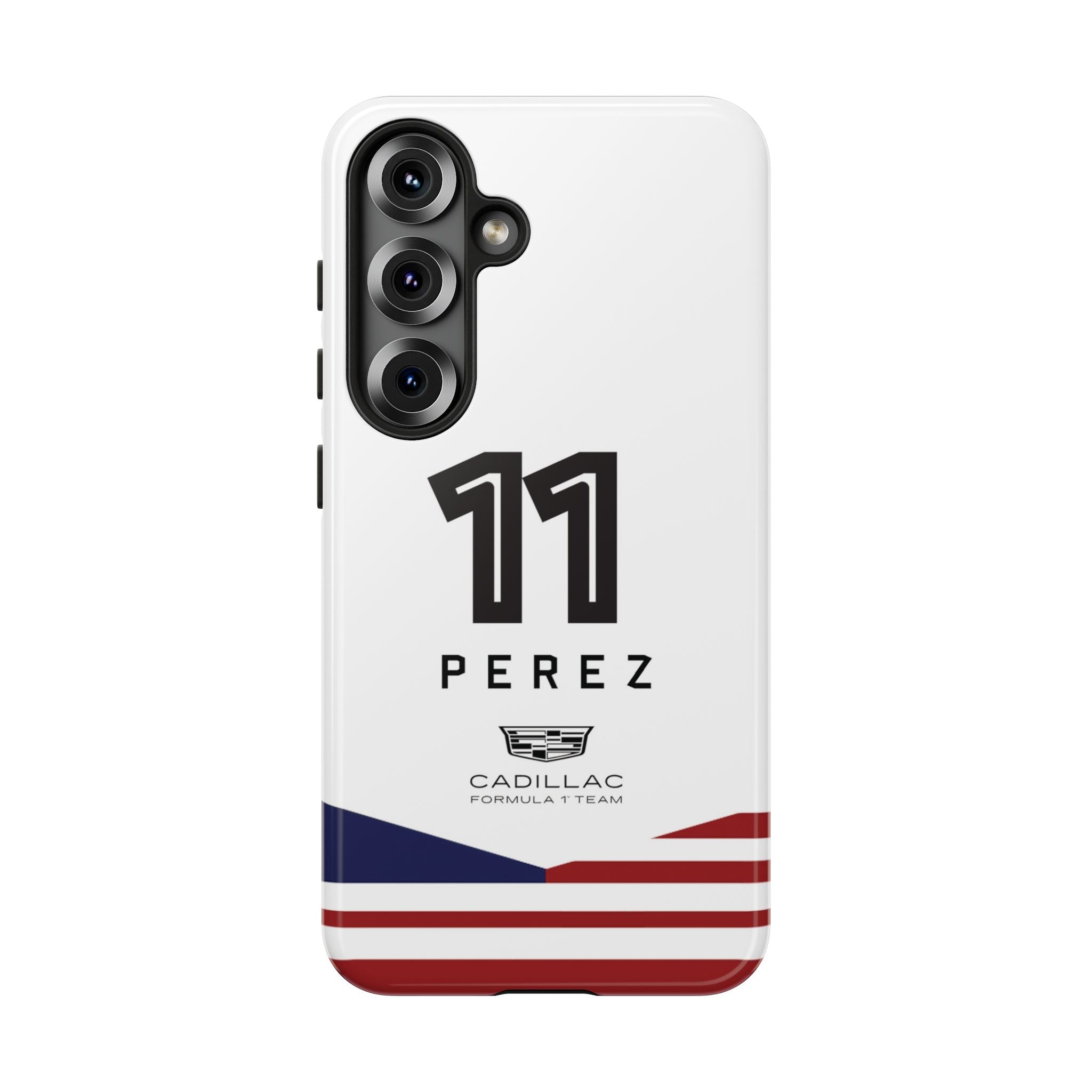 Sergio Perez 11 Cadillac F1 Team Phone Case, Checo Cadillac Formula 1 Team, Formula One Tough Phone Case, iPhone, Google Pixel, Samsung