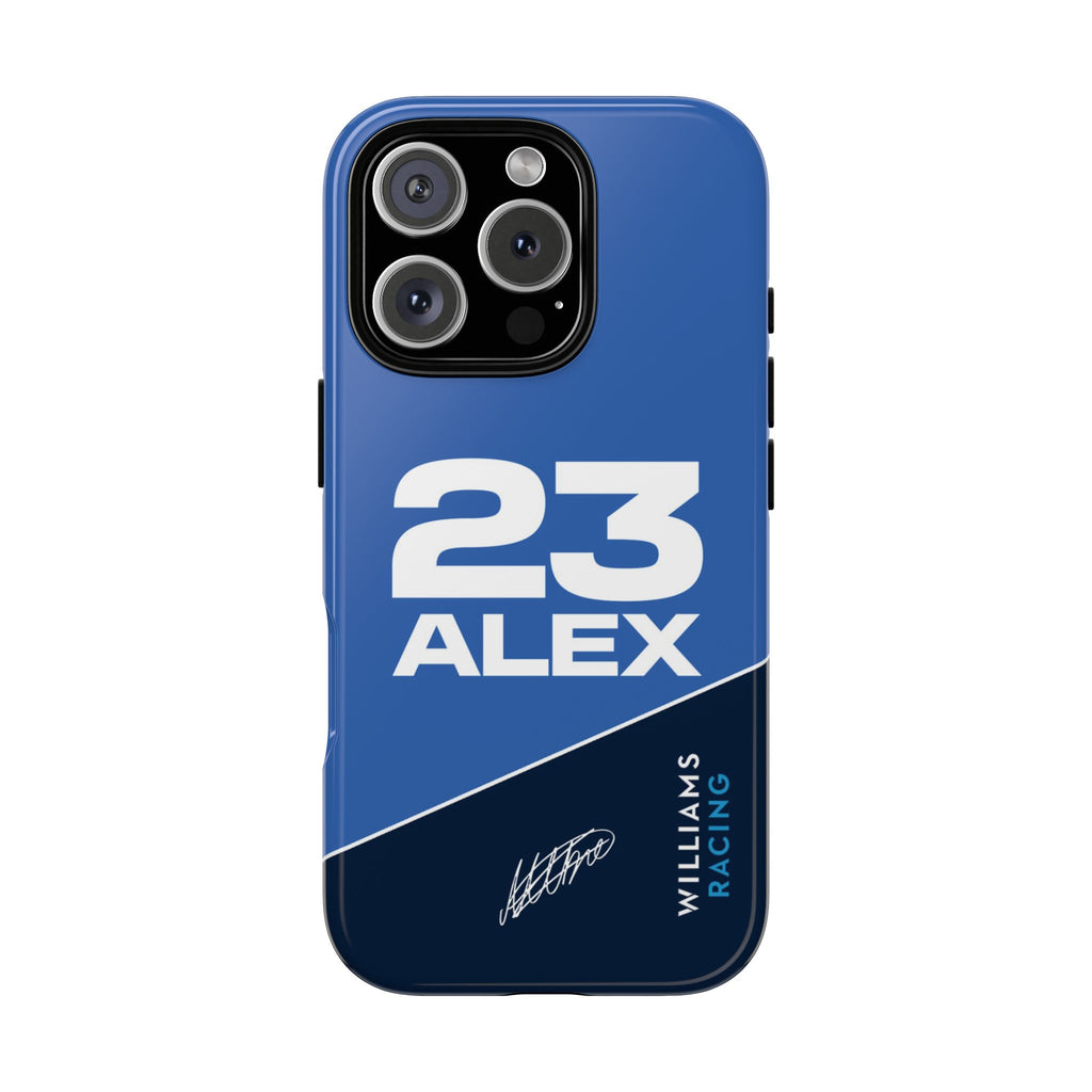 Alex Albon 23 Williams F1 Phone Case, Williams Racing, 2025 Formula One, Tough Phone Case, iPhone Case, Google Pixel Case, Samsung Case