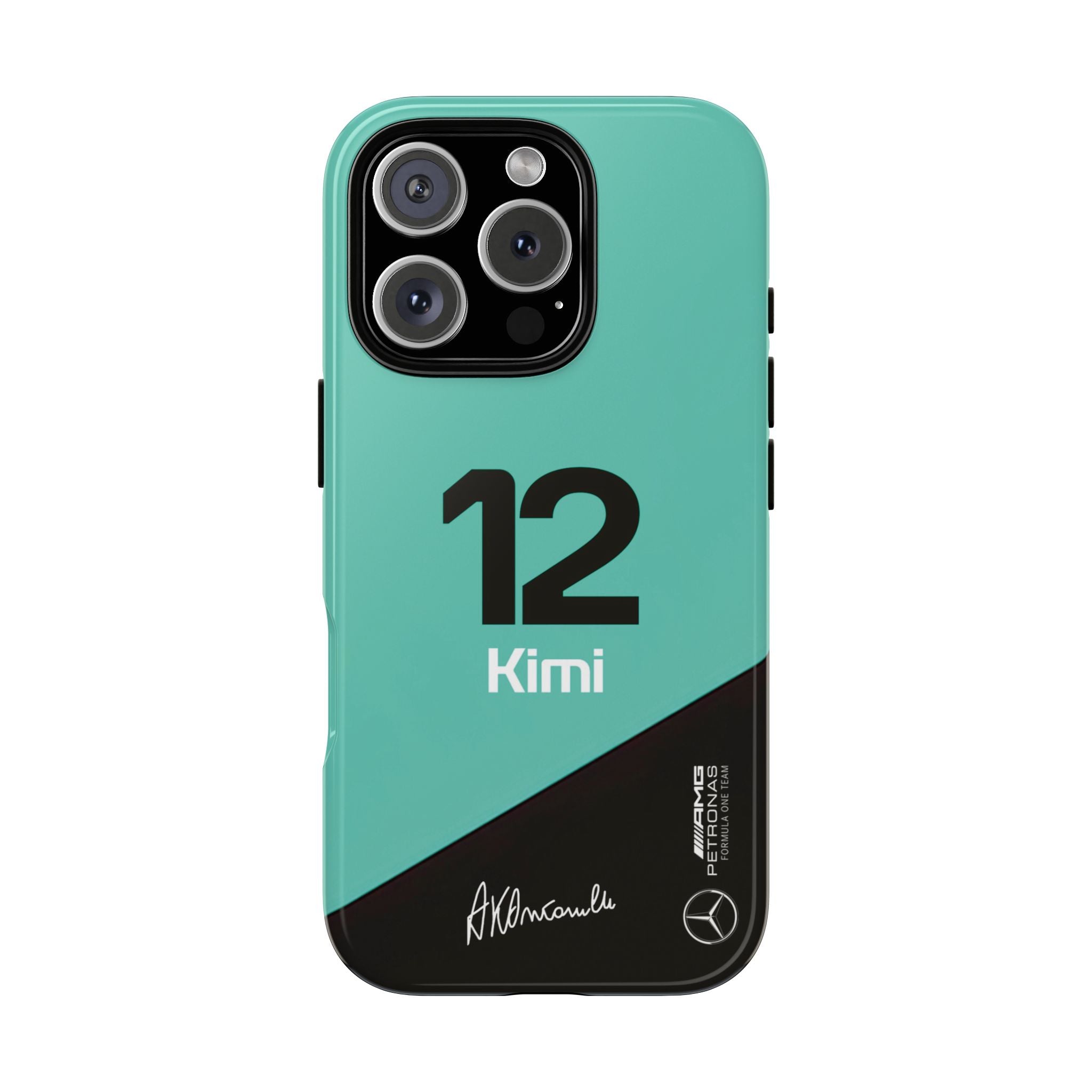 Kimi Antonelli 12 Mercedes F1 Tough Phone Case, Mercedes AMG Formula 1 Team Phone Case, iPhone Case, Google Pixel Case, Samsung Case