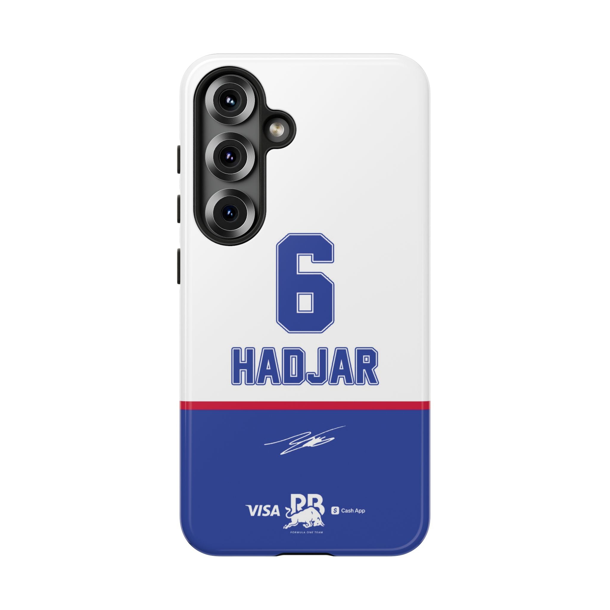 Isack Hadjar 6 Racing Bulls F1 Phone Case, VCARB 2025 Formula One, Tough Phone Case, iPhone Case, Google Pixel Case, Samsung Case