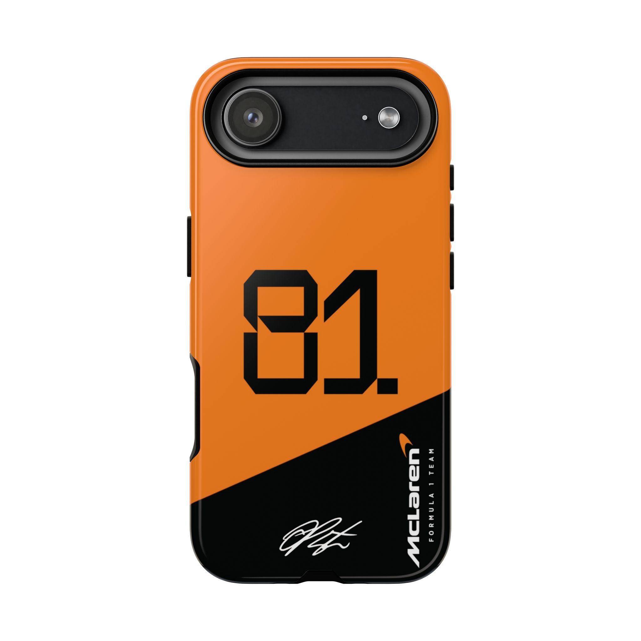 Oscar Piastri 81 McLaren F1 Tough Phone Case, McLaren Formula 1 Team, 2025 McLaren Phone Case, iPhone Case, Google Pixel Case, Samsung Case