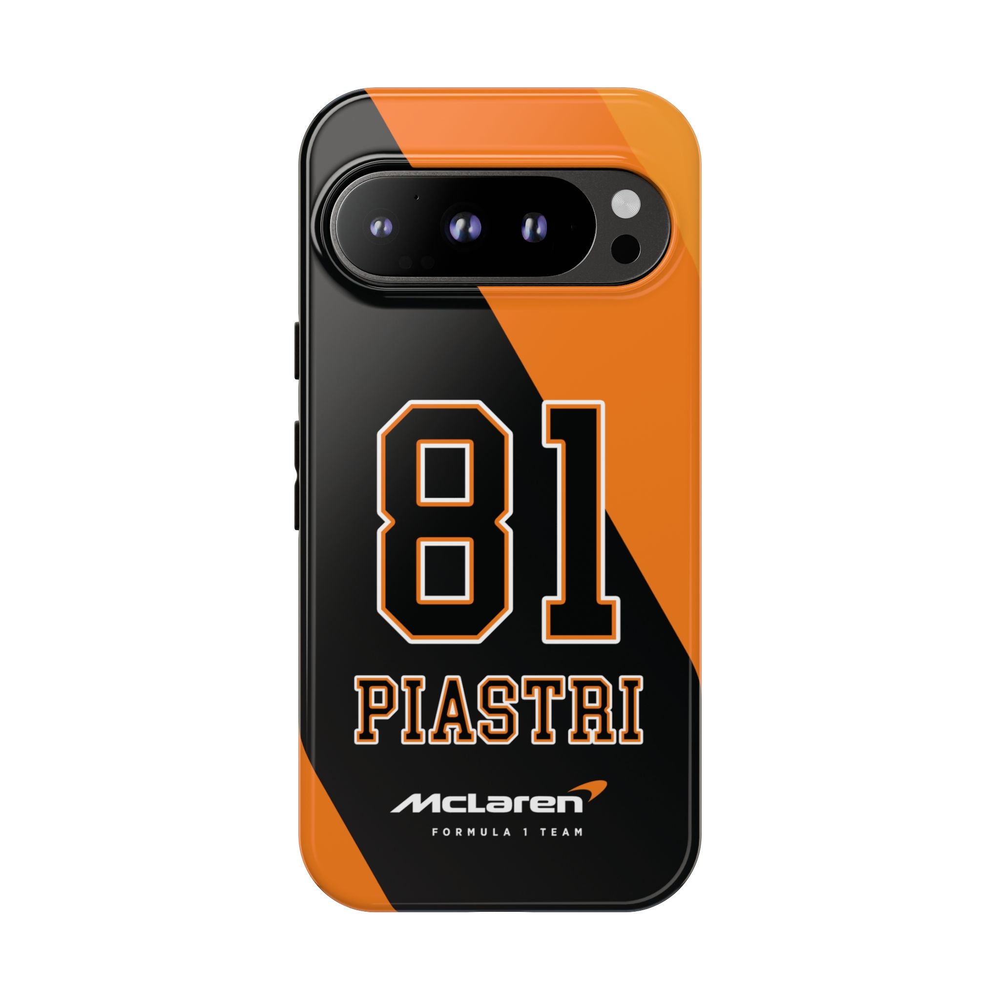 McLaren F1 Oscar Piastri 81 Tough Phone Case, McLaren Formula 1 Team, 2025 McLaren Phone Case, iPhone Case, Google Pixel Case, Samsung Case