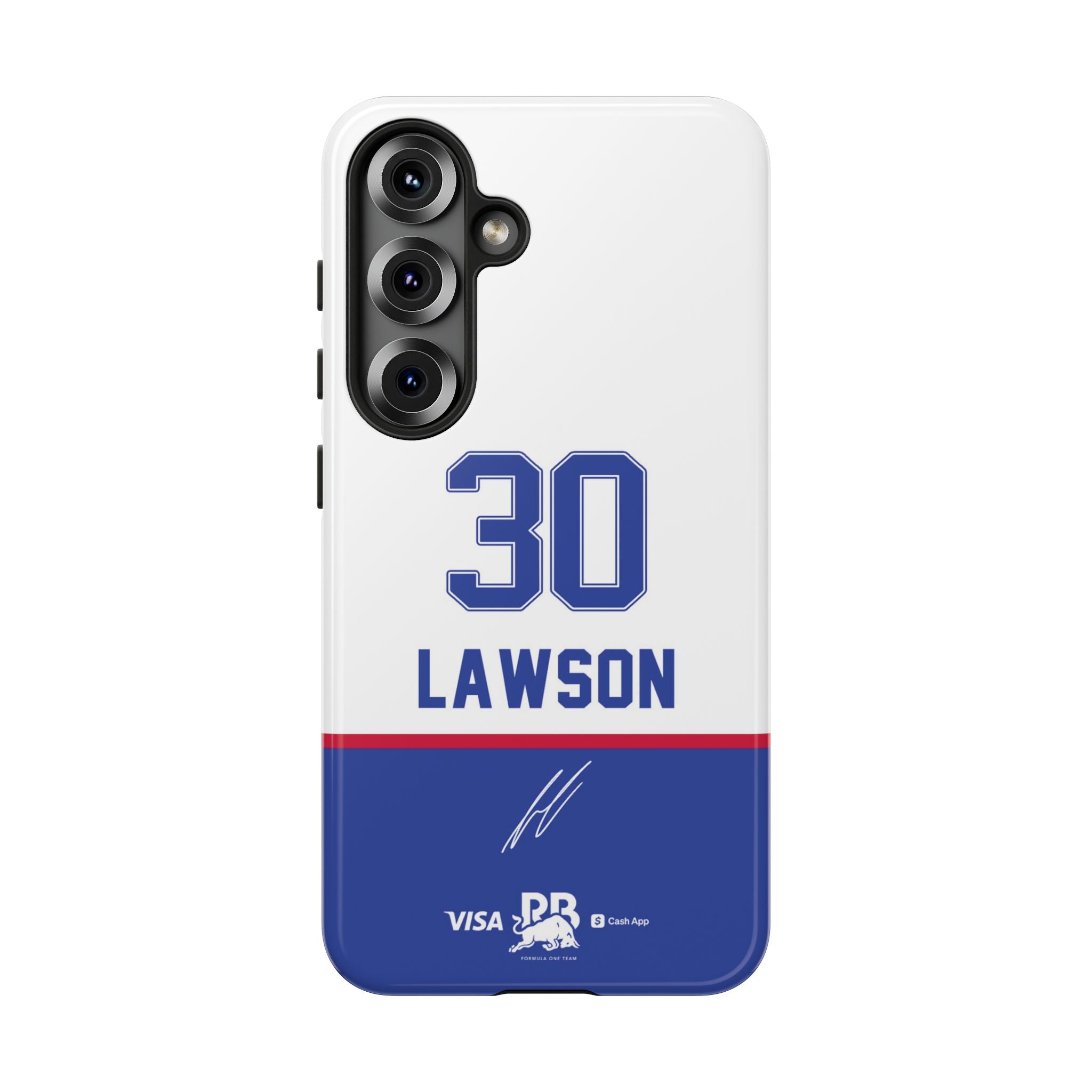 Liam Lawson 30 Visa Cash App RB F1 Phone Case, Racing Bulls 2025 Formula One, Tough Phone Case, iPhone Case, Google Pixel Case, Samsung Case