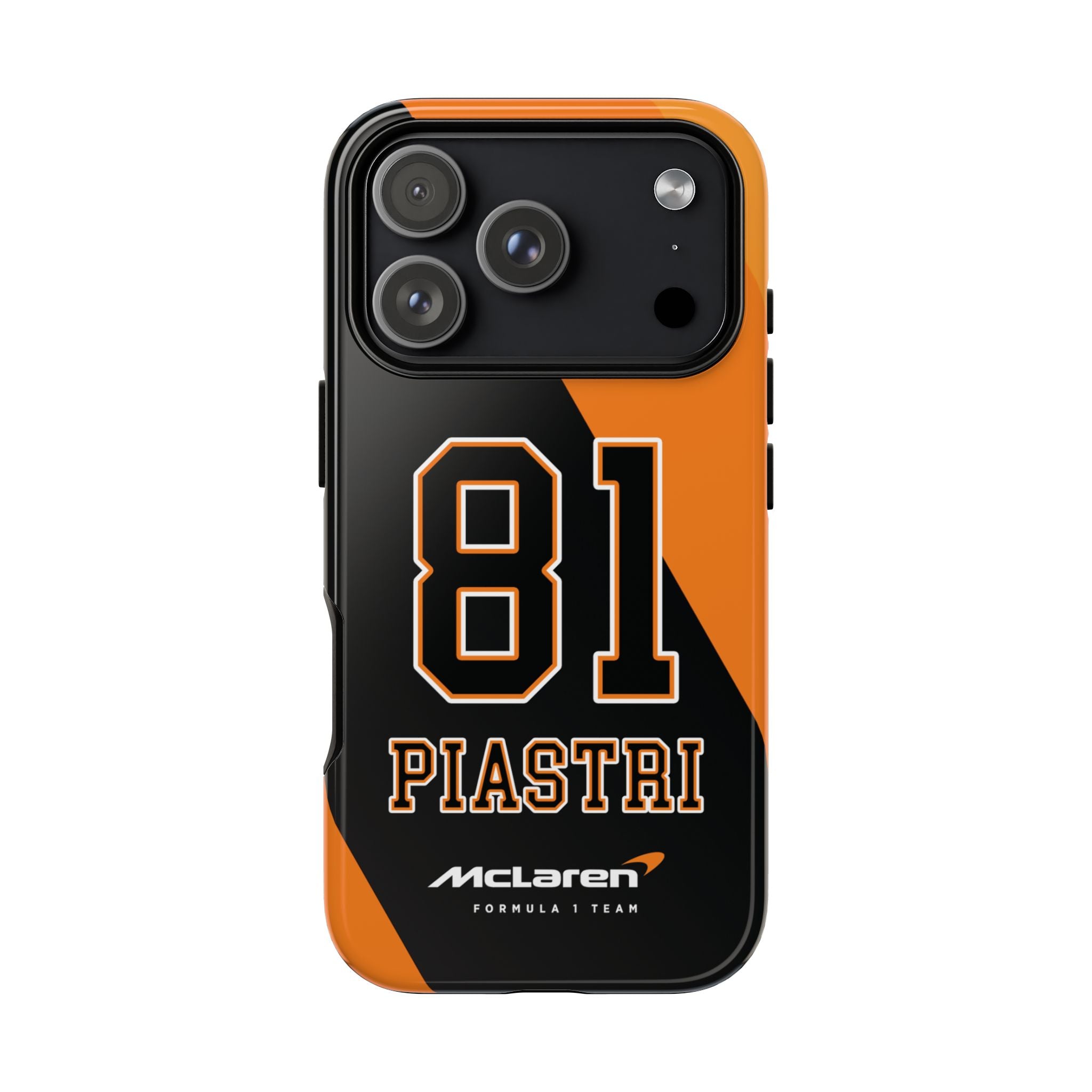McLaren F1 Oscar Piastri 81 Tough Phone Case, McLaren Formula 1 Team, 2025 McLaren Phone Case, iPhone Case, Google Pixel Case, Samsung Case