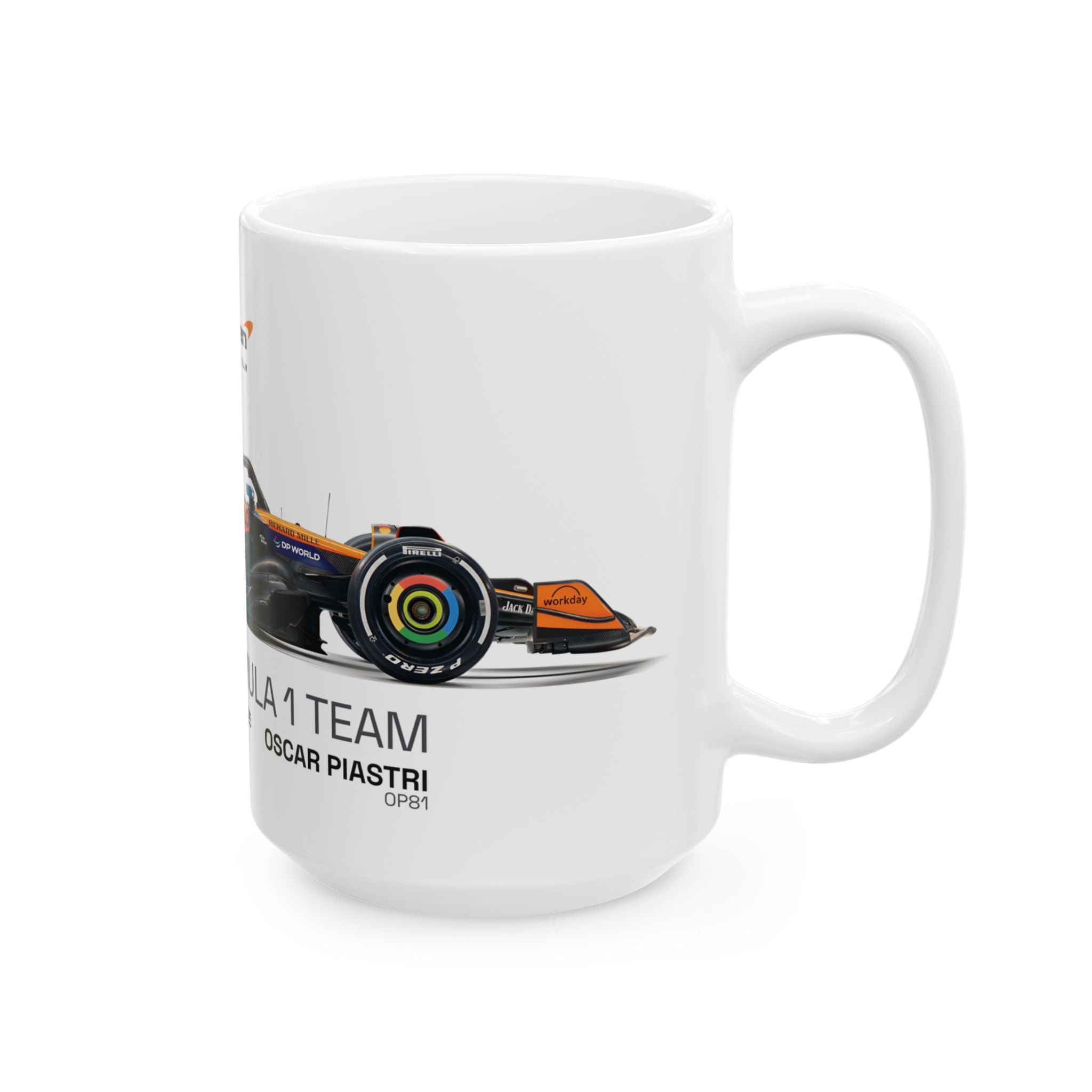McLaren Formula 1 2025 Mug, McLaren F1 Team Mug, MCL39, Oscar Piastri, Lando Norris, F1 Coffee Cup, Racing Enthusiast, Gift Mug, F1 Merch
