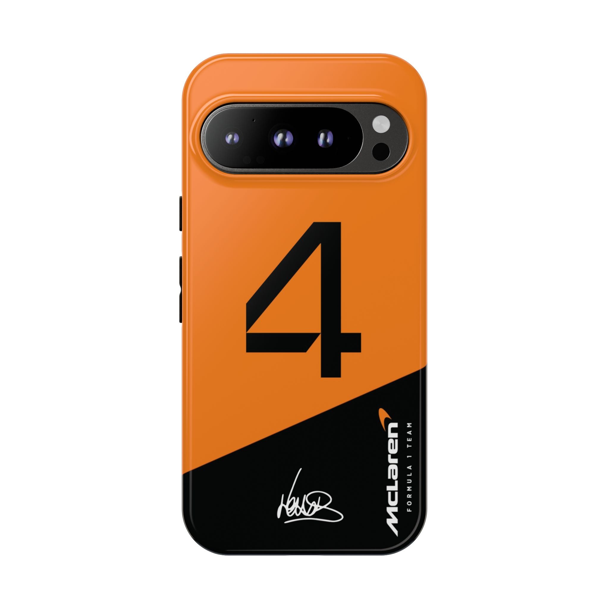 Lando Norris 4 McLaren F1 Phone Case, McLaren Formula 1 Team, 2025 McLaren Tough Phone Case, iPhone Case, Google Pixel Case, Samsung Case