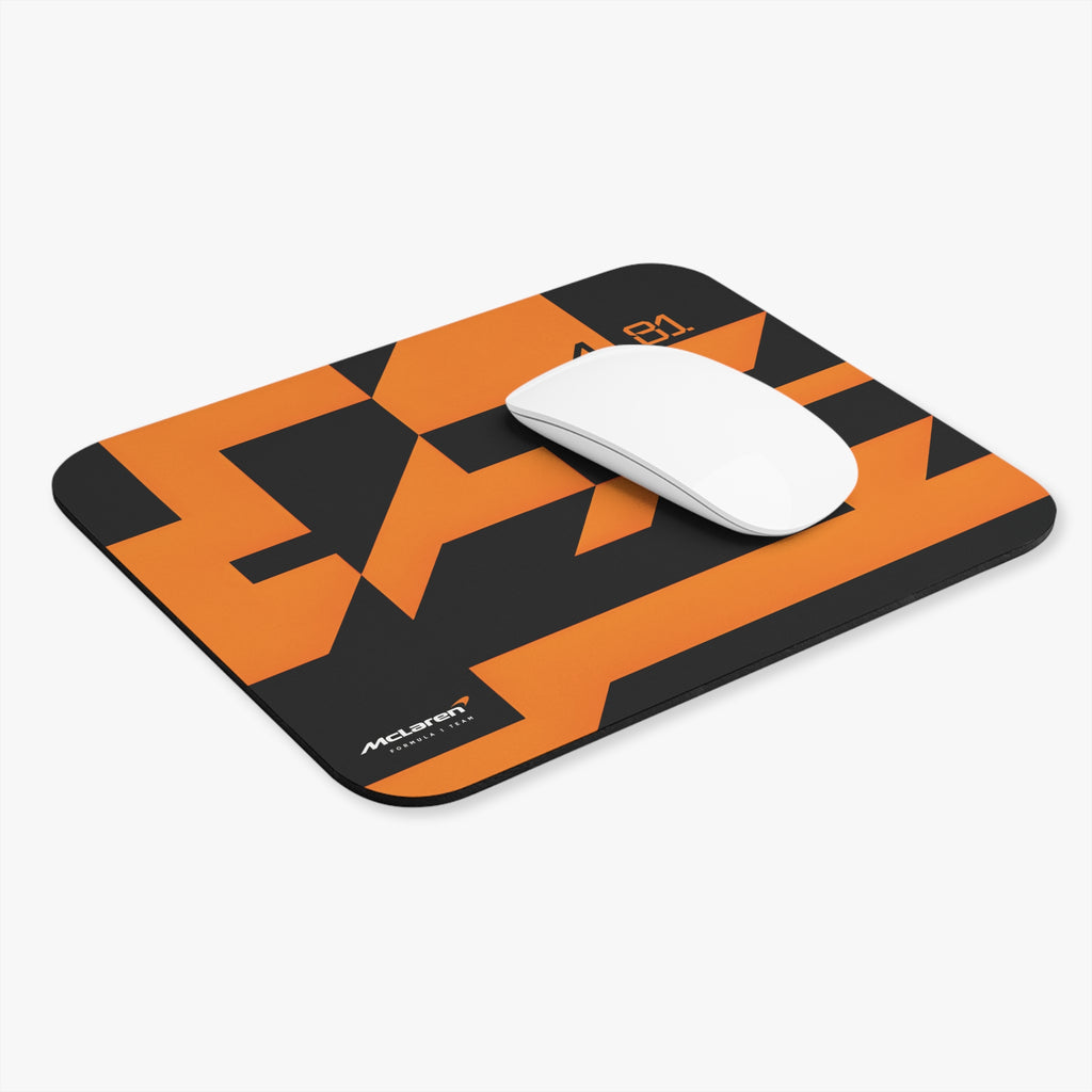 McLaren Formula 1 Team Mouse Pad, McLaren 2025 F1 Team, Papaya Rectangle Desk Mat for F1 Fans, Oscar Piastri 81 Lando Norris 4 Desk Mat
