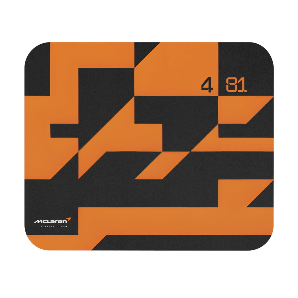 McLaren Formula 1 Team Mouse Pad, McLaren 2025 F1 Team, Papaya Rectangle Desk Mat for F1 Fans, Oscar Piastri 81 Lando Norris 4 Desk Mat