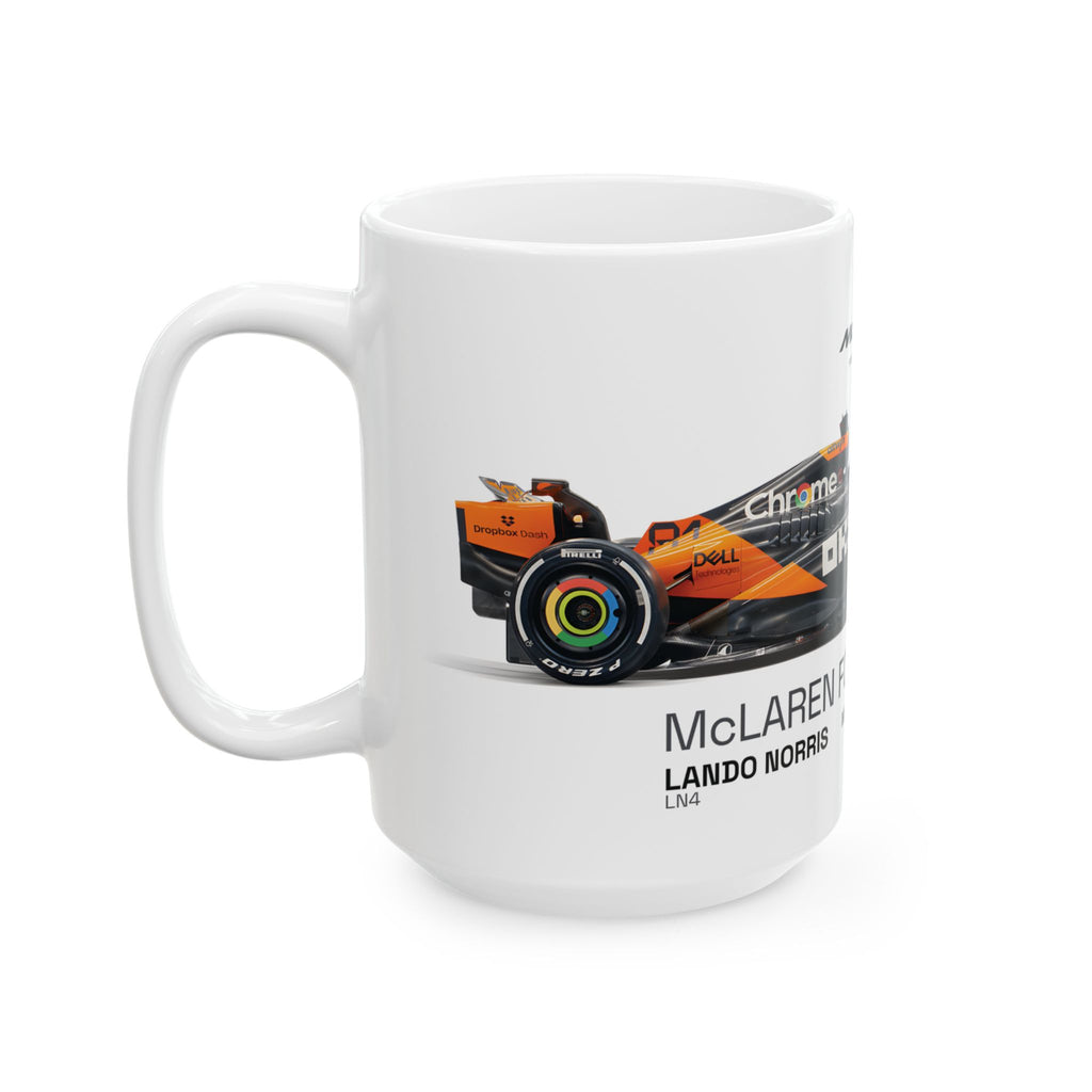 McLaren Formula 1 2025 Mug, McLaren F1 Team Mug, MCL39, Oscar Piastri, Lando Norris, F1 Coffee Cup, Racing Enthusiast, Gift Mug, F1 Merch