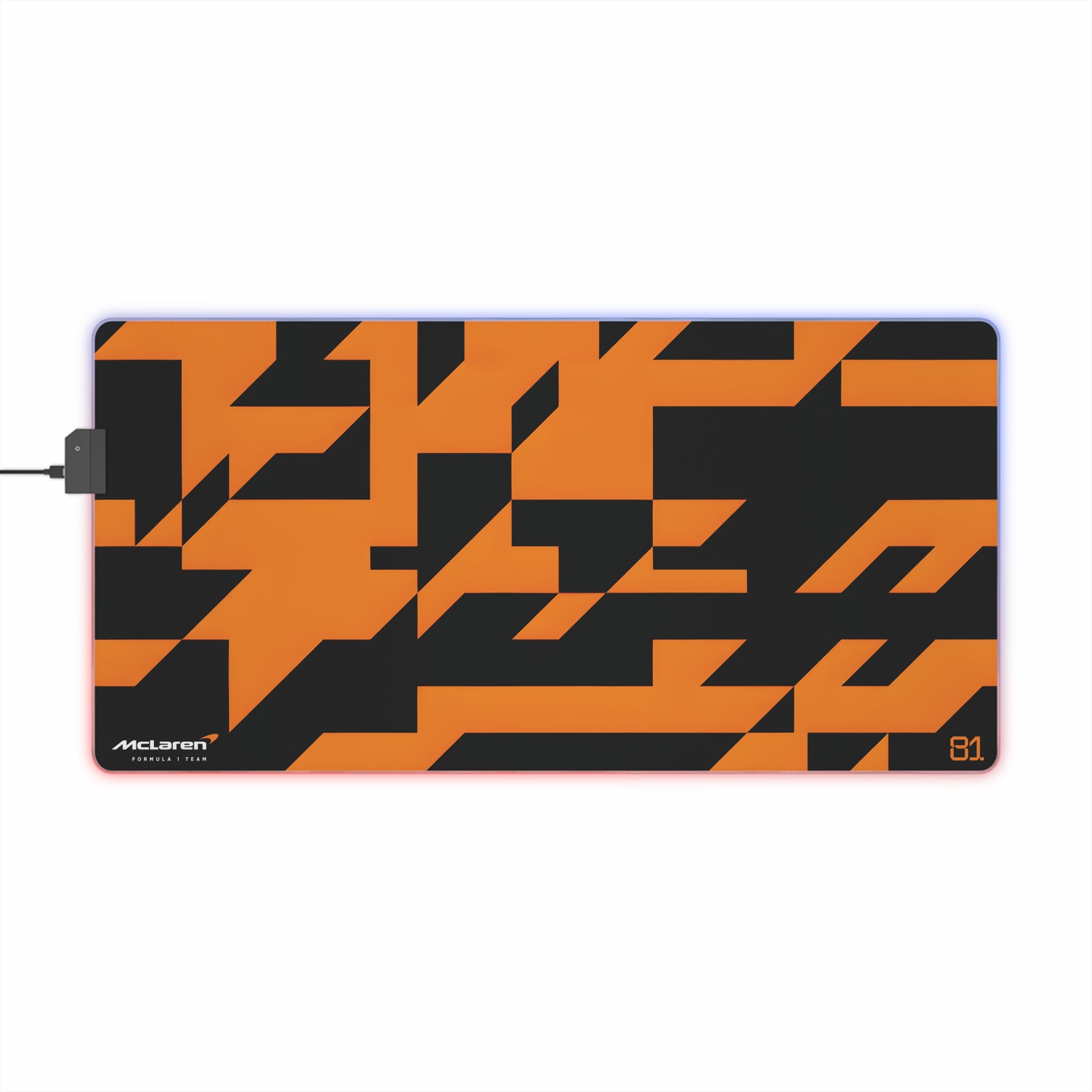 Gaming Mouse Pad, McLaren Formula 1 2025 Oscar Piastri, McLaren F1 Team, Camo, LED Mouse Mat, Desk Accessories, Gamer Desk Decor, F1 Gift