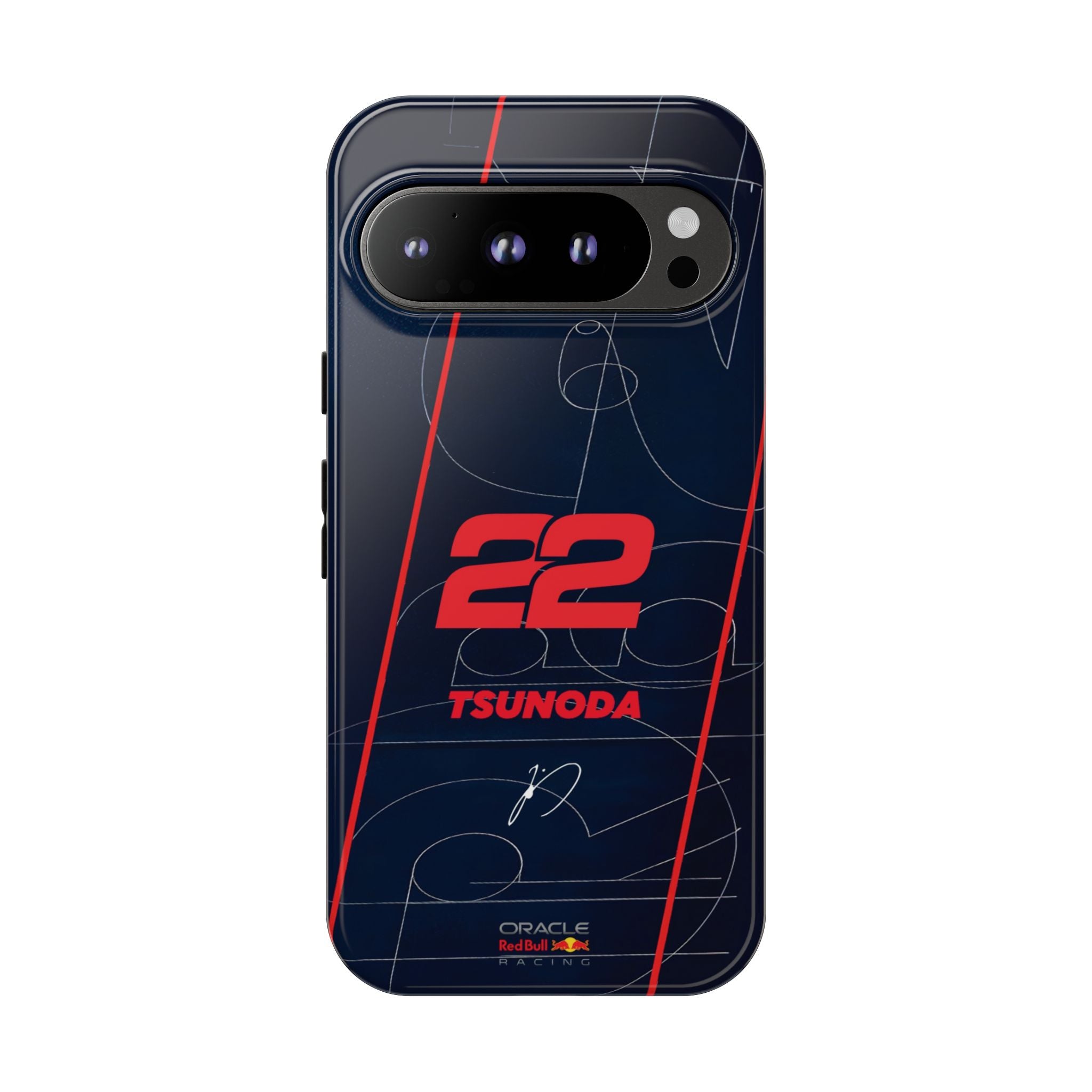 Yuki Tsunoda 22 Tough Phone Case, Red Bull Racing, RB21, Red Bull Formula 1 Team, Red Bull F1 Phone Case, iPhone, Google Pixel, Samsung