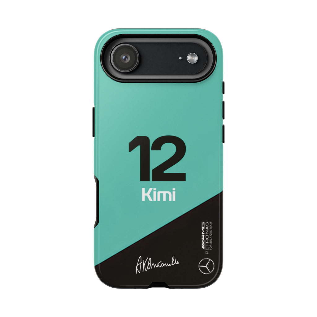 Kimi Antonelli 12 Mercedes F1 Tough Phone Case, Mercedes AMG Formula 1 Team Phone Case, iPhone Case, Google Pixel Case, Samsung Case