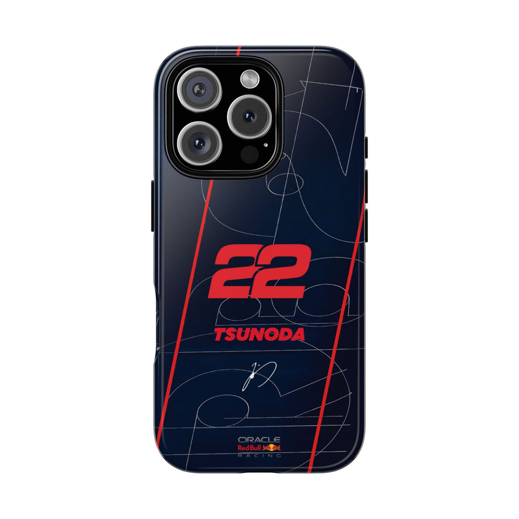 Yuki Tsunoda 22 Tough Phone Case, Red Bull Racing, RB21, Red Bull Formula 1 Team, Red Bull F1 Phone Case, iPhone, Google Pixel, Samsung