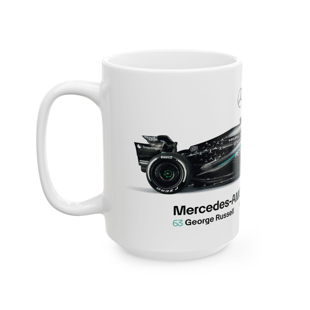 Mercedes AMG F1 2025 Mug, Mercedes F1 Team Mug, W16, George Russell, Antonelli, F1 Coffee Cup, Racing Enthusiast, Gift Mug, Formula 1 Merch