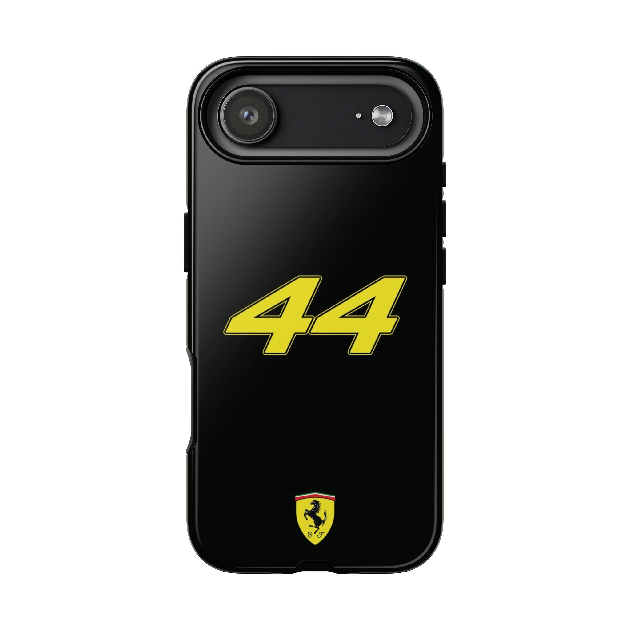 Lewis Hamilton 44 Yellow Black Ferrari F1 Tough Phone Case, Scuderia Ferrari Formula 1 Team, iPhone Case, Google Pixel Case, Samsung Case