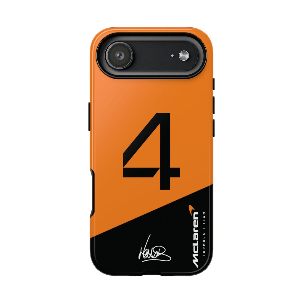 Lando Norris 4 McLaren F1 Phone Case, McLaren Formula 1 Team, 2025 McLaren Tough Phone Case, iPhone Case, Google Pixel Case, Samsung Case