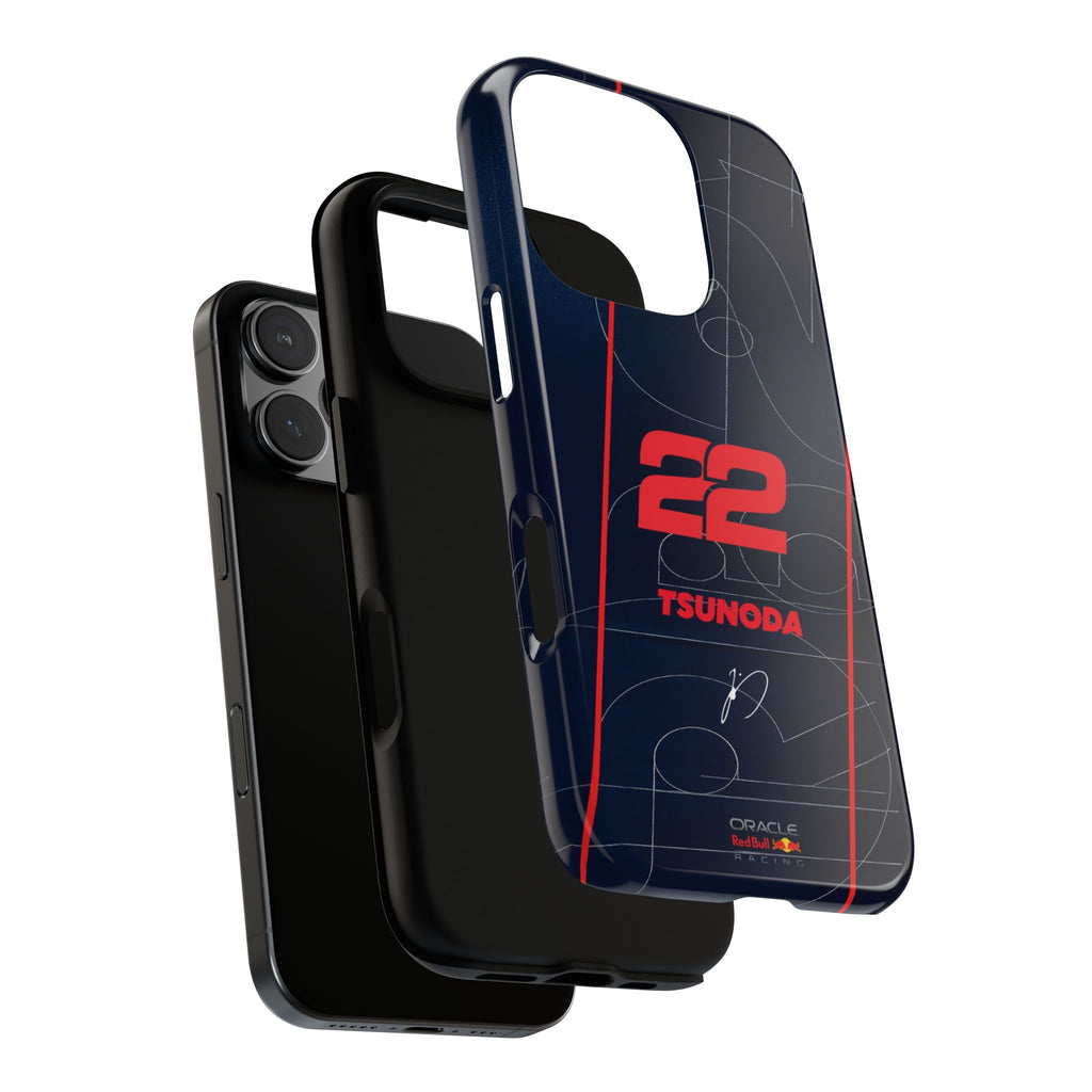Yuki Tsunoda 22 Tough Phone Case, Red Bull Racing, RB21, Red Bull Formula 1 Team, Red Bull F1 Phone Case, iPhone, Google Pixel, Samsung