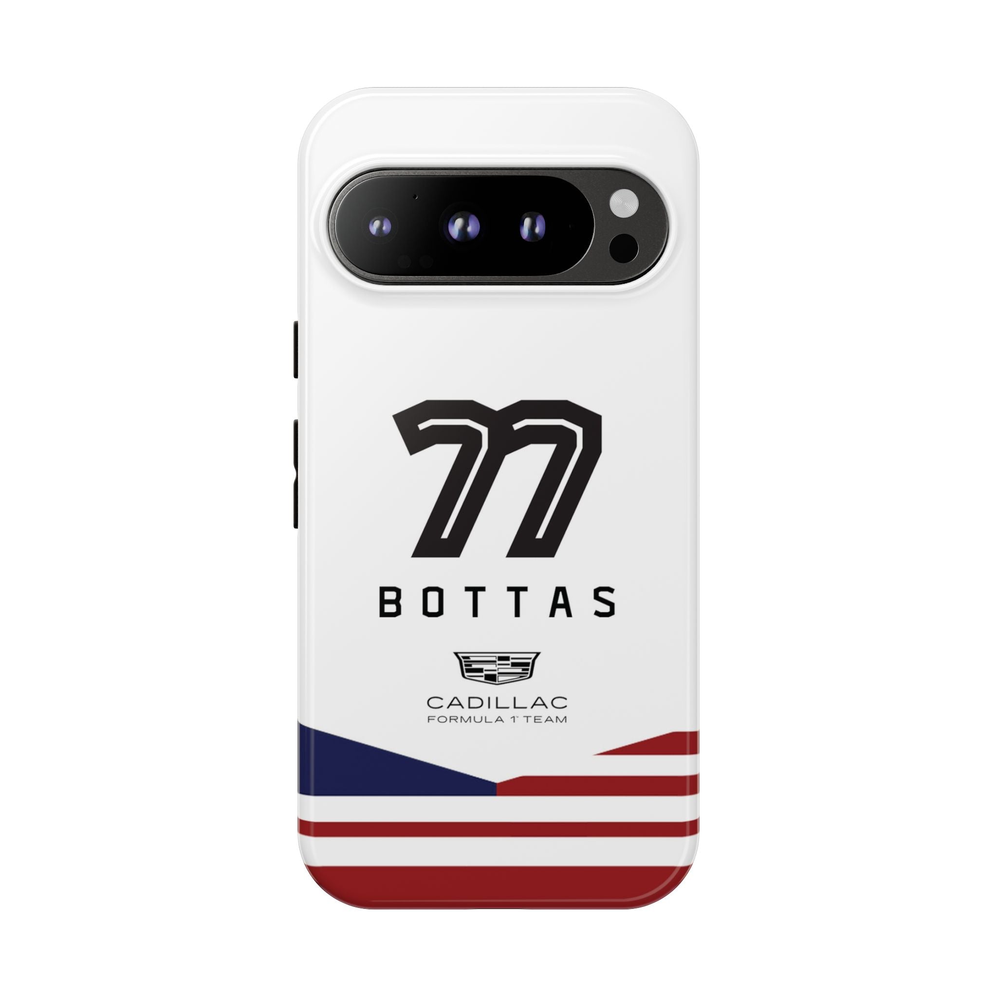 Valtteri Bottas 77 Cadillac F1 Team Phone Case, Cadillac Formula 1 Team, Formula One Tough Phone Case, iPhone, Google Pixel, Samsung