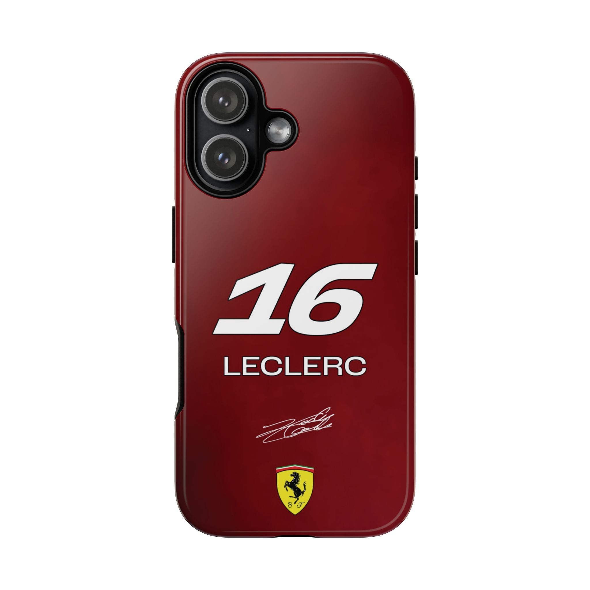 Charles Leclerc 16 Ferrari F1 Tough Phone Case, Scuderia Ferrari Formula 1 Team Phone Case, iPhone Case, Google Pixel Case, Samsung Case
