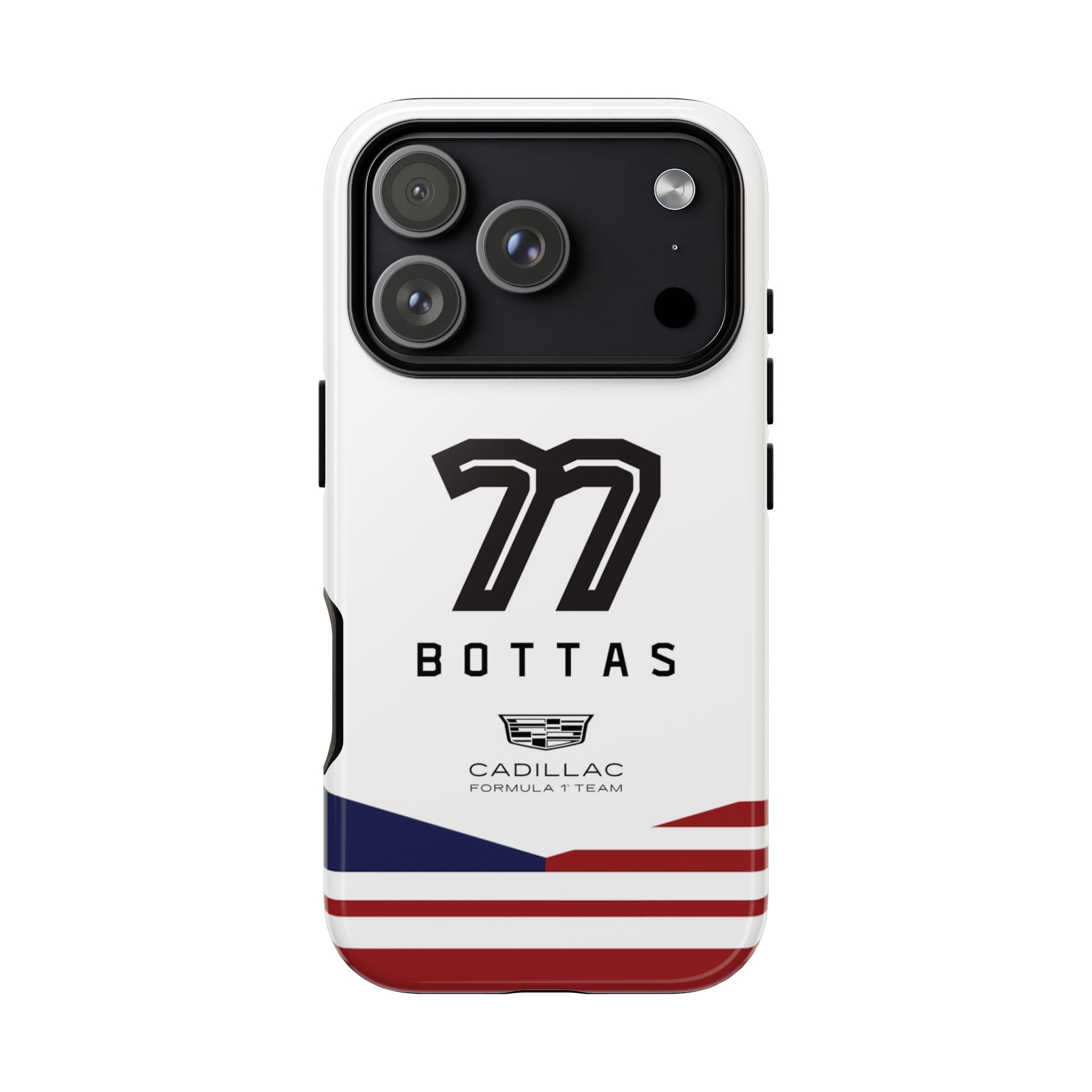 Valtteri Bottas 77 Cadillac F1 Team Phone Case, Cadillac Formula 1 Team, Formula One Tough Phone Case, iPhone, Google Pixel, Samsung