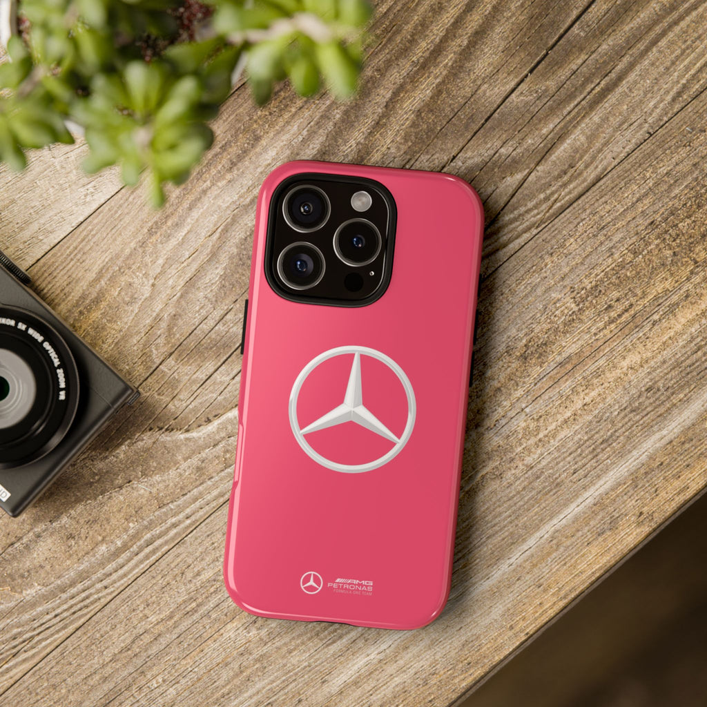 Mercedes F1 Team Pink Miami GP 2025 Edition Tough Phone Case, Mercedes AMG Case, Mercedes 2025 F1 Team, iPhone, Google Pixel, Samsung Case