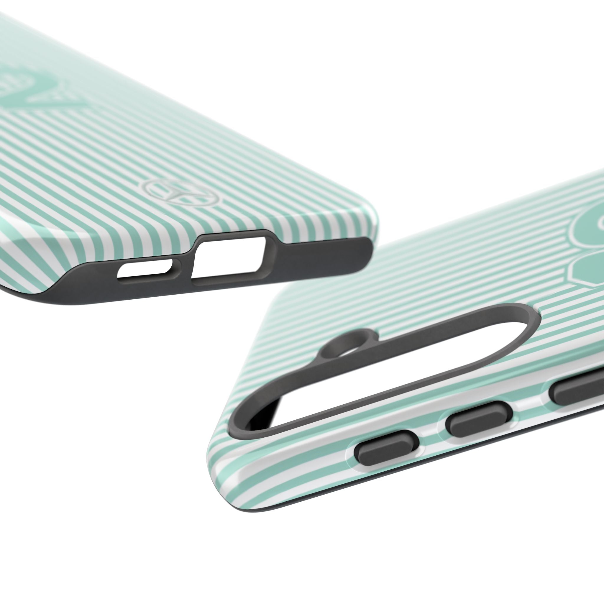 Kimi Antonelli 12 Mercedes Formula 1 Striped Tough Phone Case, Mercedes AMG Petronas, Mercedes 2025 F1 Team, iPhone, Google Pixel, Samsung